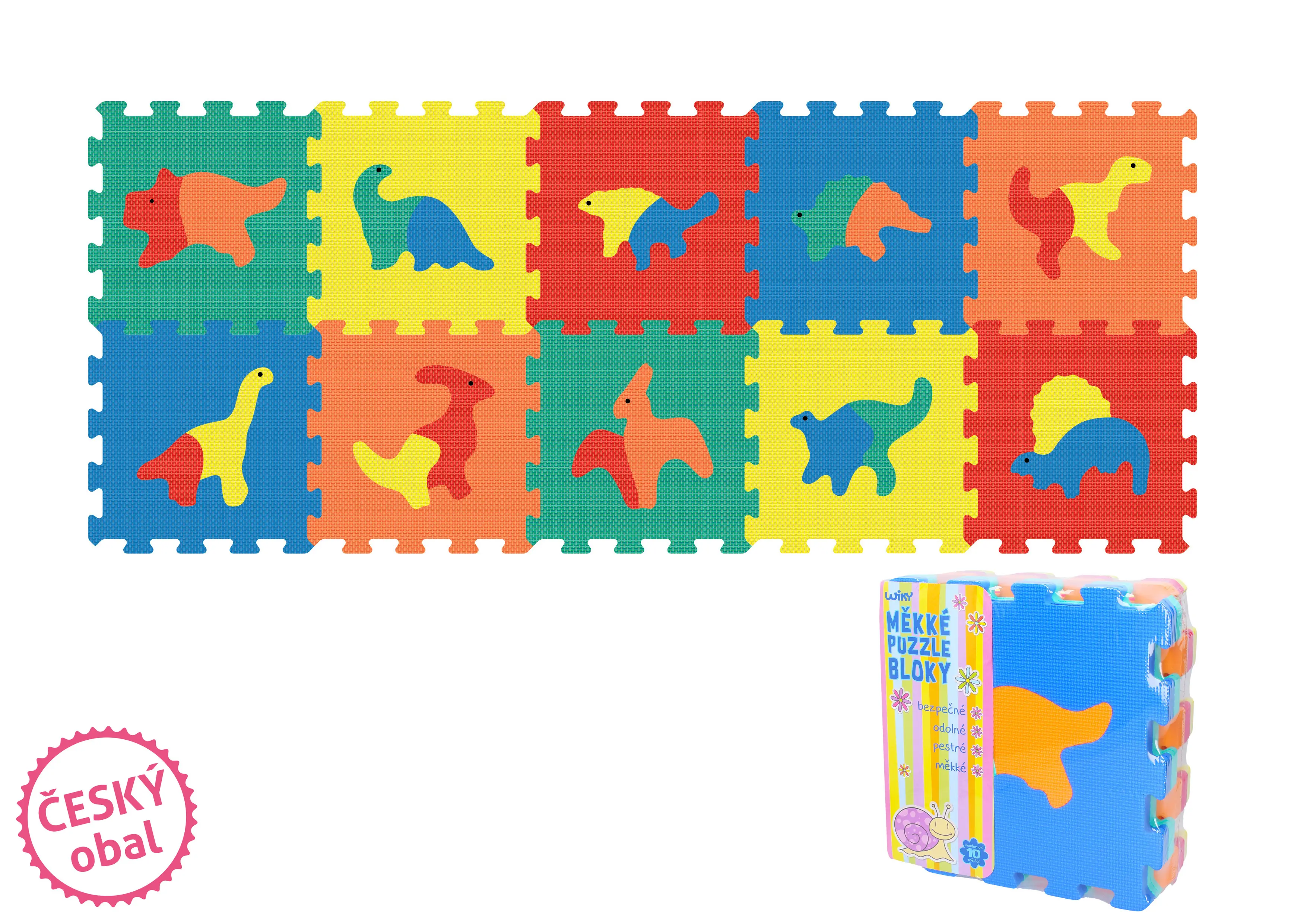 Pěnové puzzle dinosauři 30x30 cm