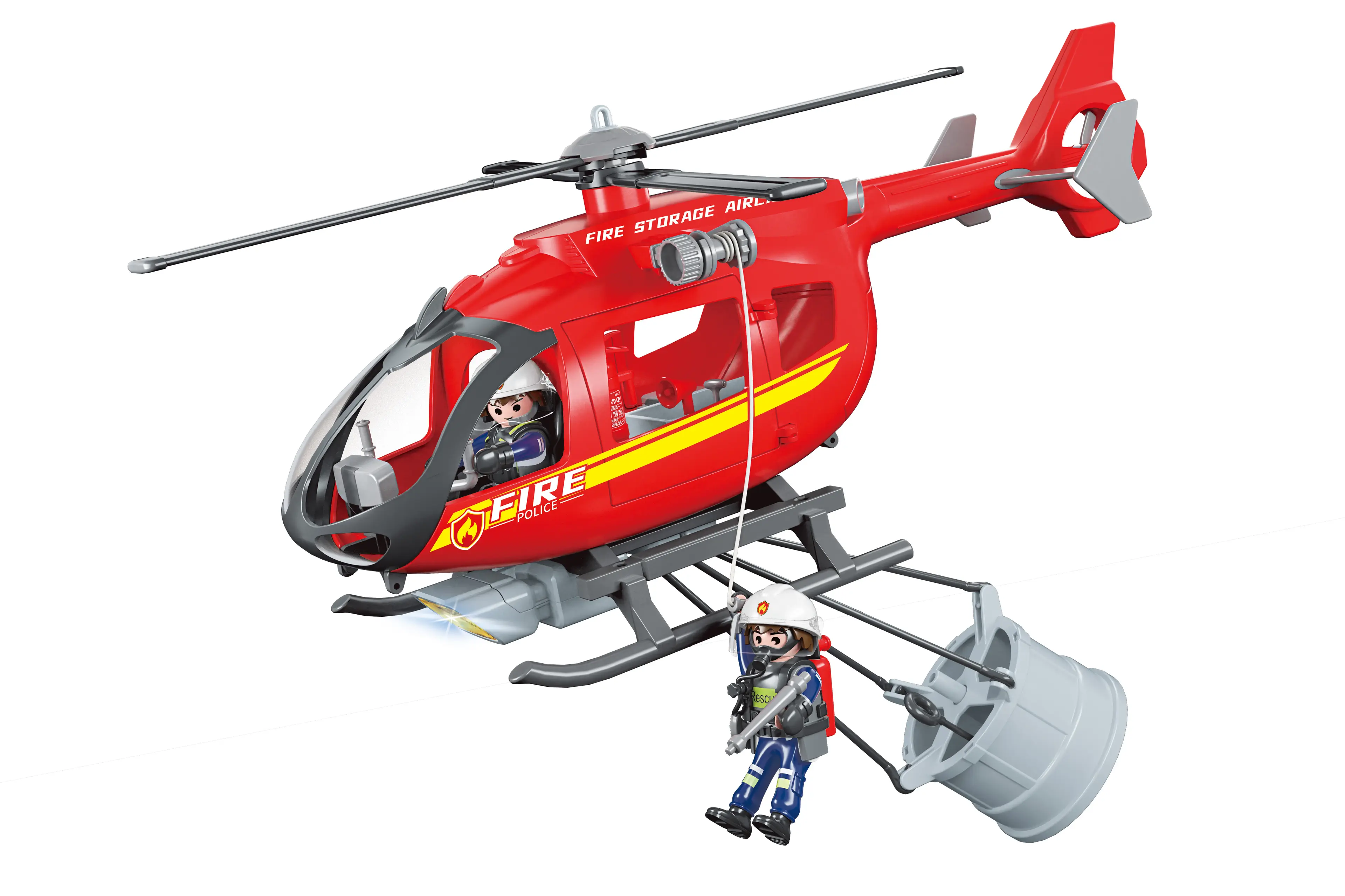 Helikoptéra hasiči s efekty 38cm
