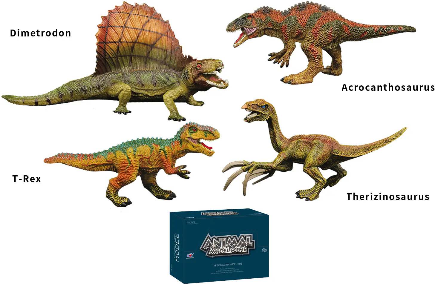 Dinosauří svět - figurka H04 4 druhy