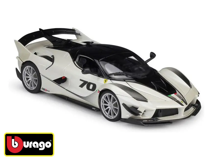 Bburago 1:18 Ferrari FXX-K EVO No.70 černo-bílé 18-16012 - II. jakost