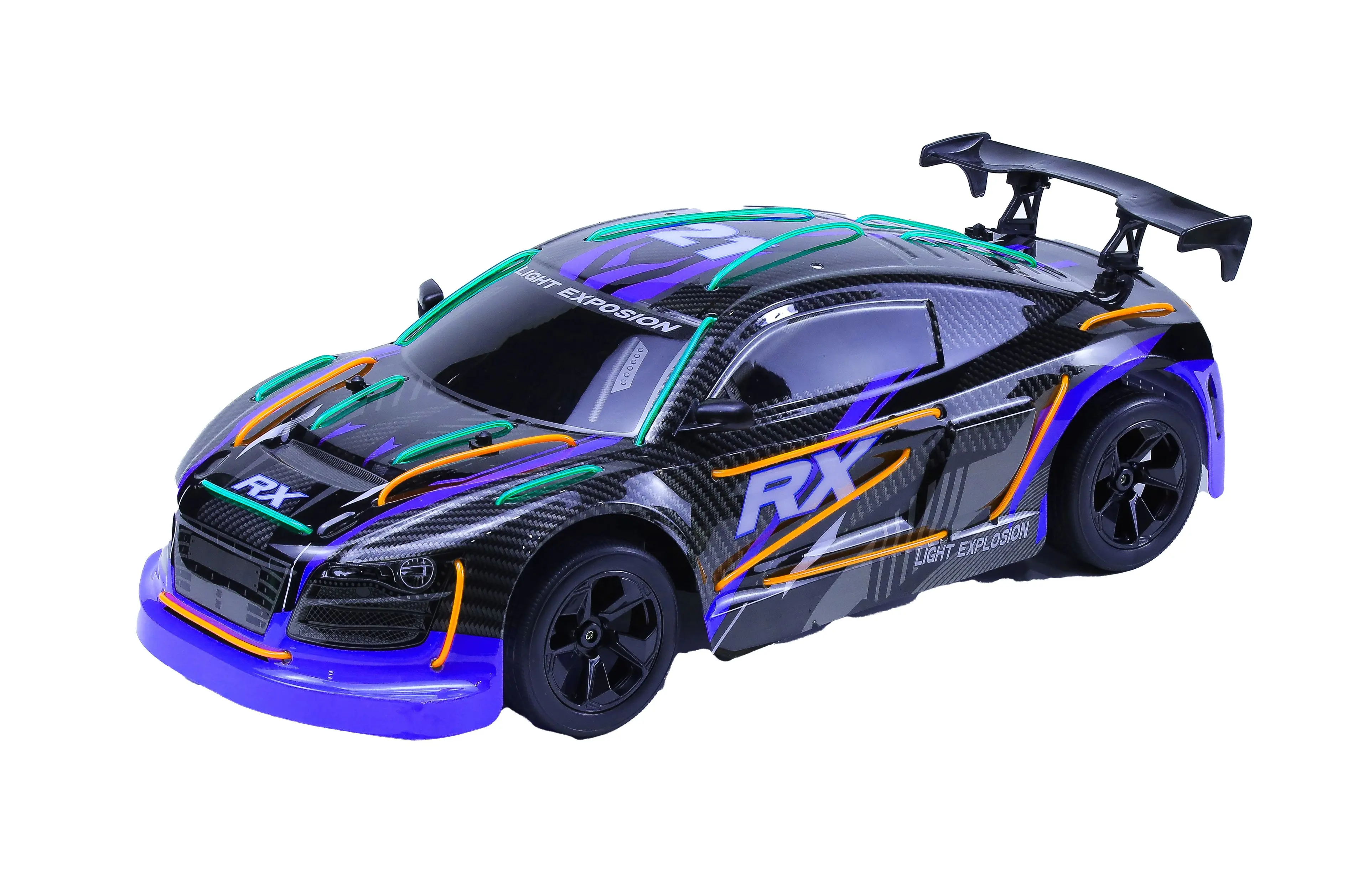 Auto Light Explosion RC na dálkové ovládání 44 cm, Wiky RC, W038110