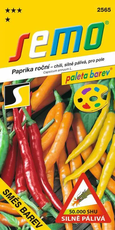 SEMO Paprika Směs barev chili - pálivá