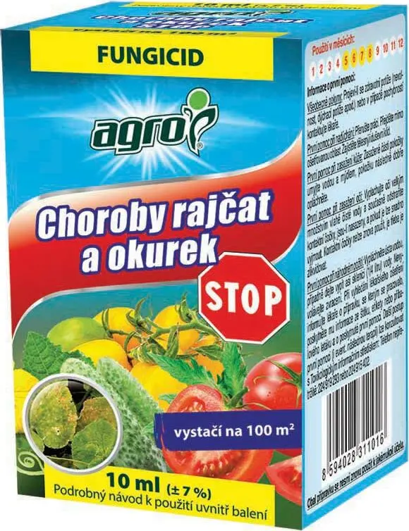AGRO CS AGRO Choroby rajčat a okurek STOP 10 ml