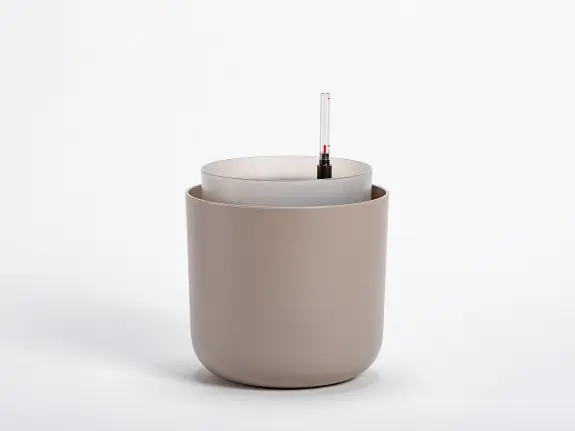 Plastia Květináč Tolita 19 cm - taupe