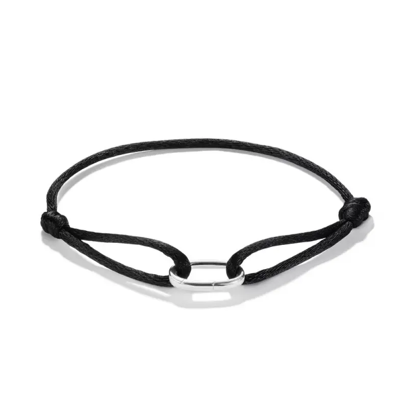 THOMAS SABO CONNECT náramek Textile Bracelet Black  náramek C1210-001-11