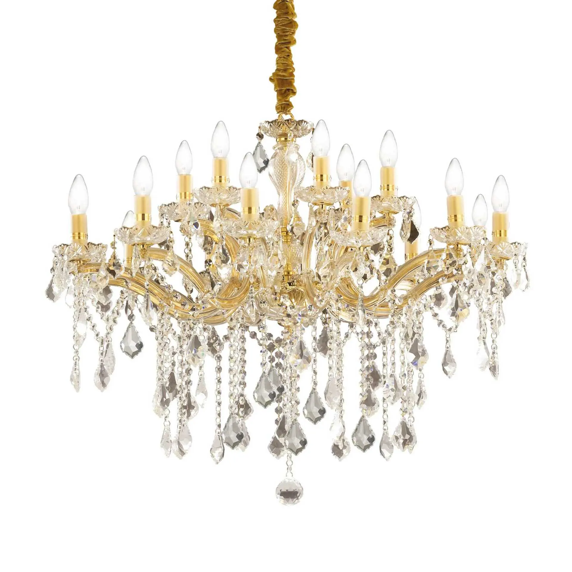 ILUX 075181 Závěsné svítidlo Ideal Lux Florian SP18 oro 075181 zlaté 86cm - IDEALLUX