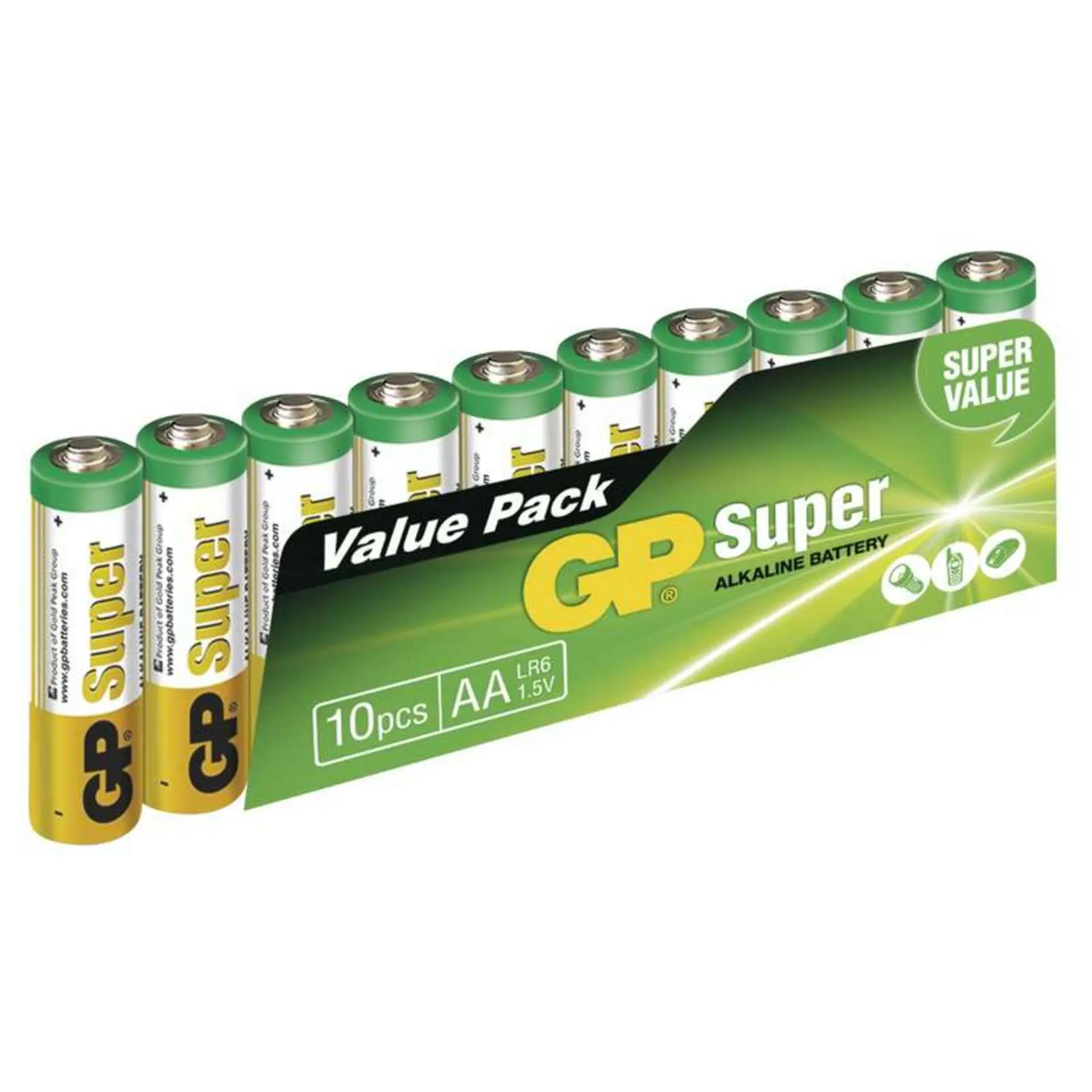 GP Batteries GP Alkalická baterie GP Super LR6 (AA) fólie 1013200102