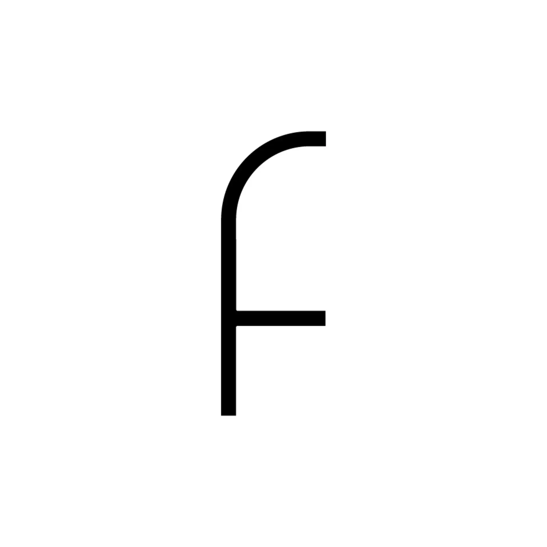 Artemide svítidlo Alphabet of Light písmeno f 18 W 3000K vnitřní