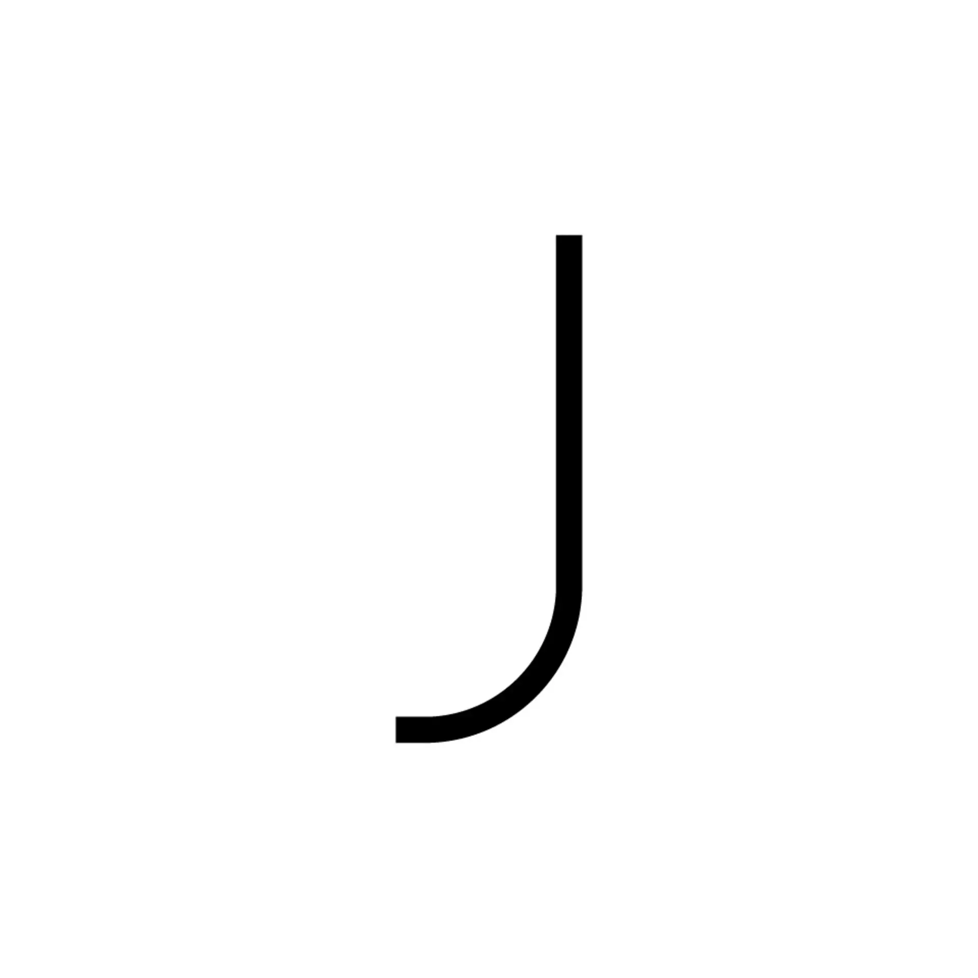 Artemide nástěnné LED svítidlo Alphabet of Light písmeno j 14 W 3000K