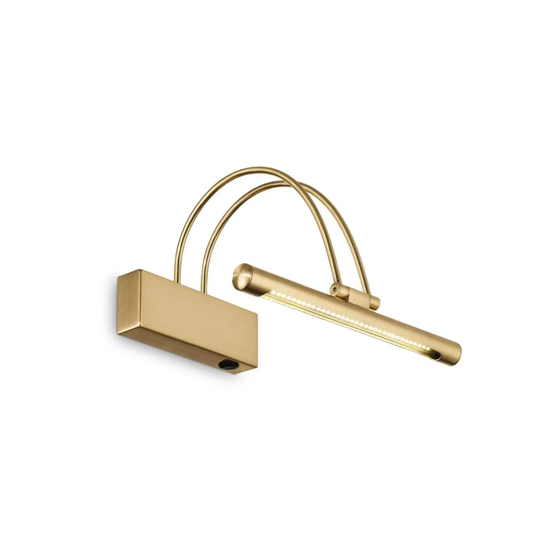 ILUX 121154  LED Nástěnné svítidlo Ideal Lux Bow AP36 ottone satinato 121154 mosazné 26cm   - IDEALLUX