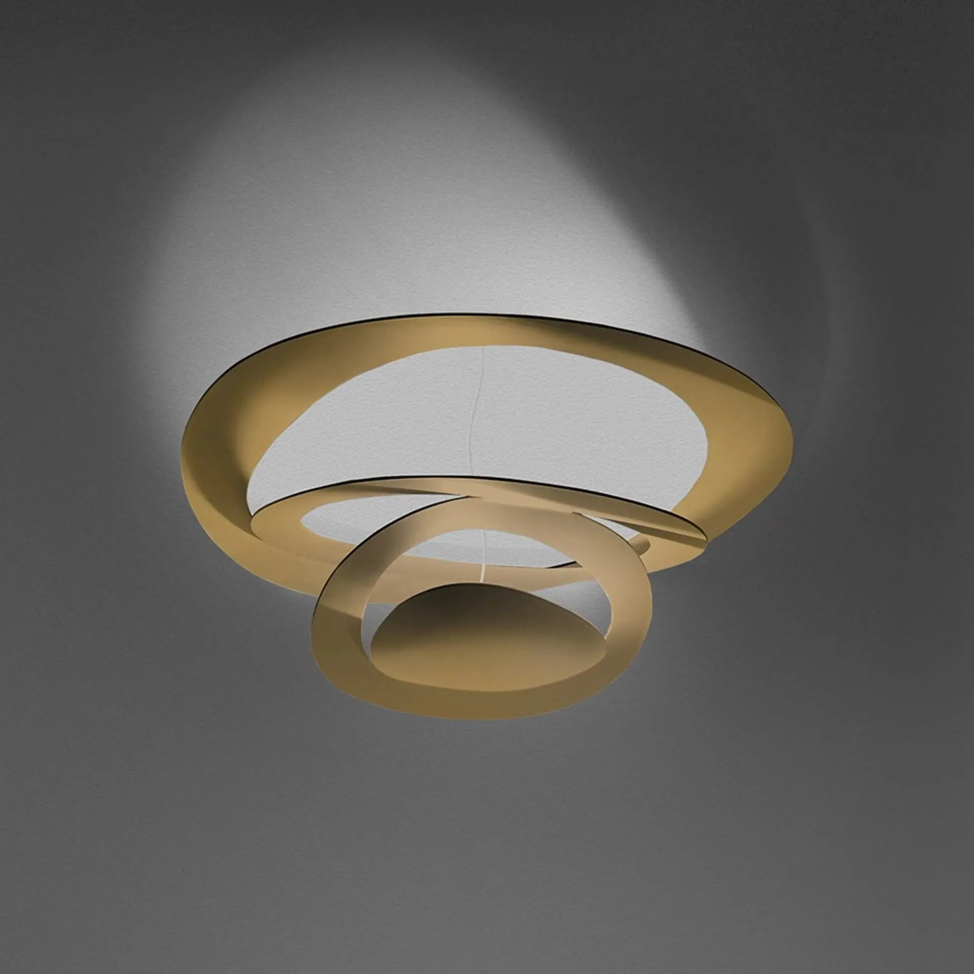 Artemide stropní LED svítidlo Pirce Mini 44 W 220-240 V 3000K stmívatelné zlaté
