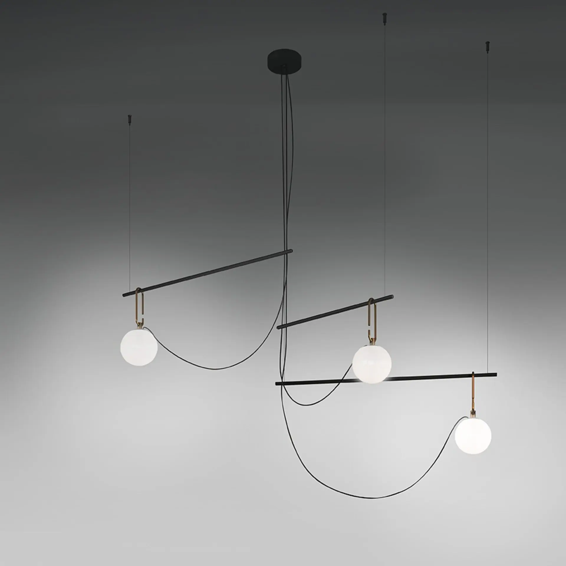 Artemide závěsné svítidlo nh S3 14, 3x E14, max 3x5 W, 220-240 V