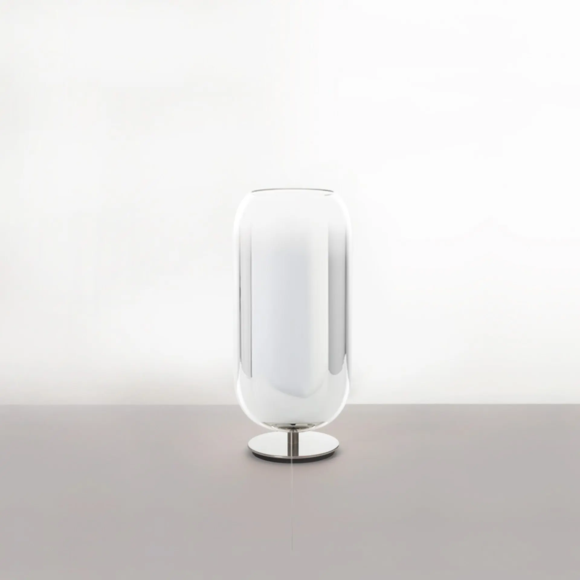 Artemide stolní lampa Gople Mini E14 Design Collection stříbrná