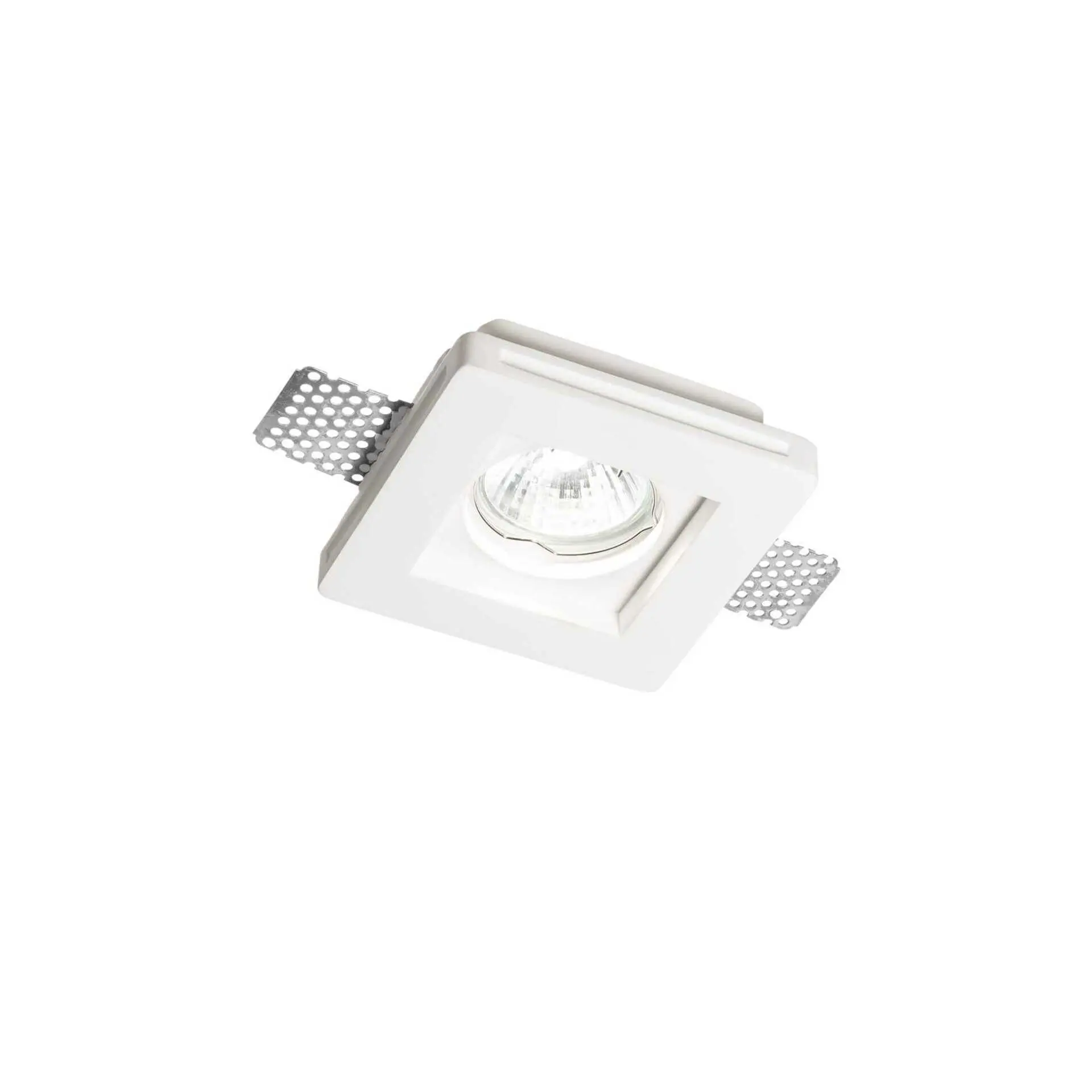 Zápustné svítidlo Ideal Lux Samba FI1 square small D60 150291 bílé 10x10cm GU10 1x35W