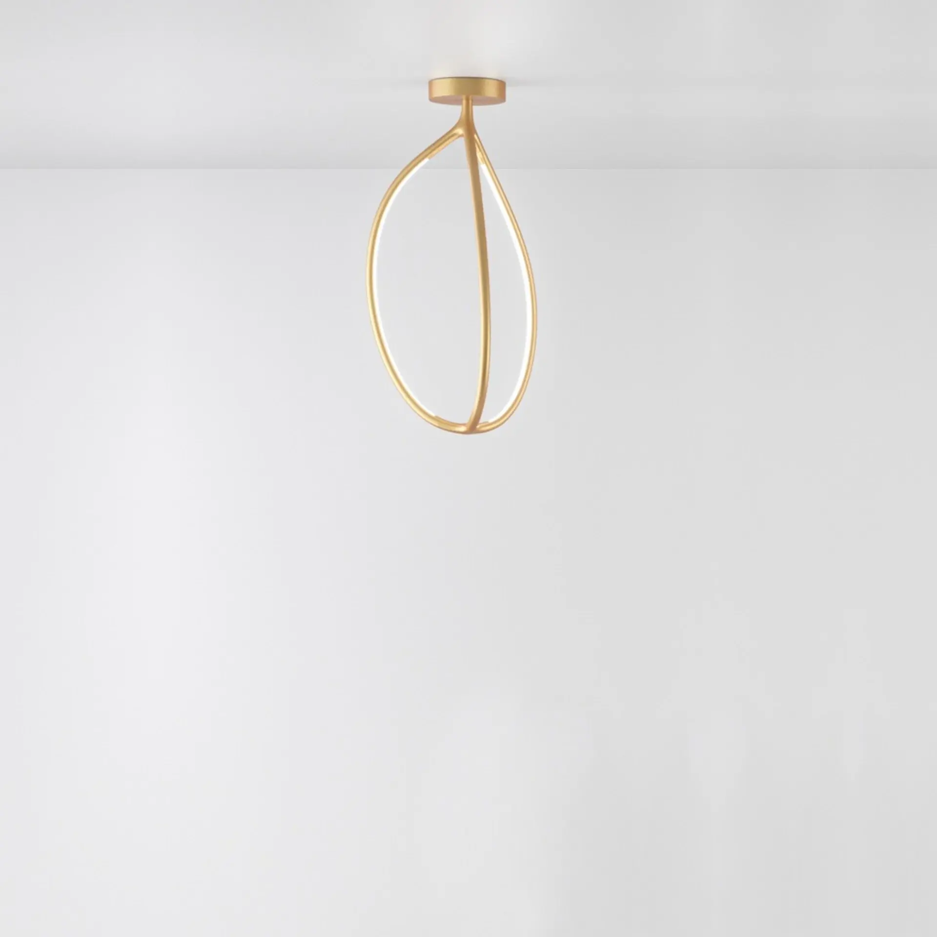 Artemide stropní svítidlo Arrival 70 26 W 3000K stmívatelné zlaté APP kompatibilní