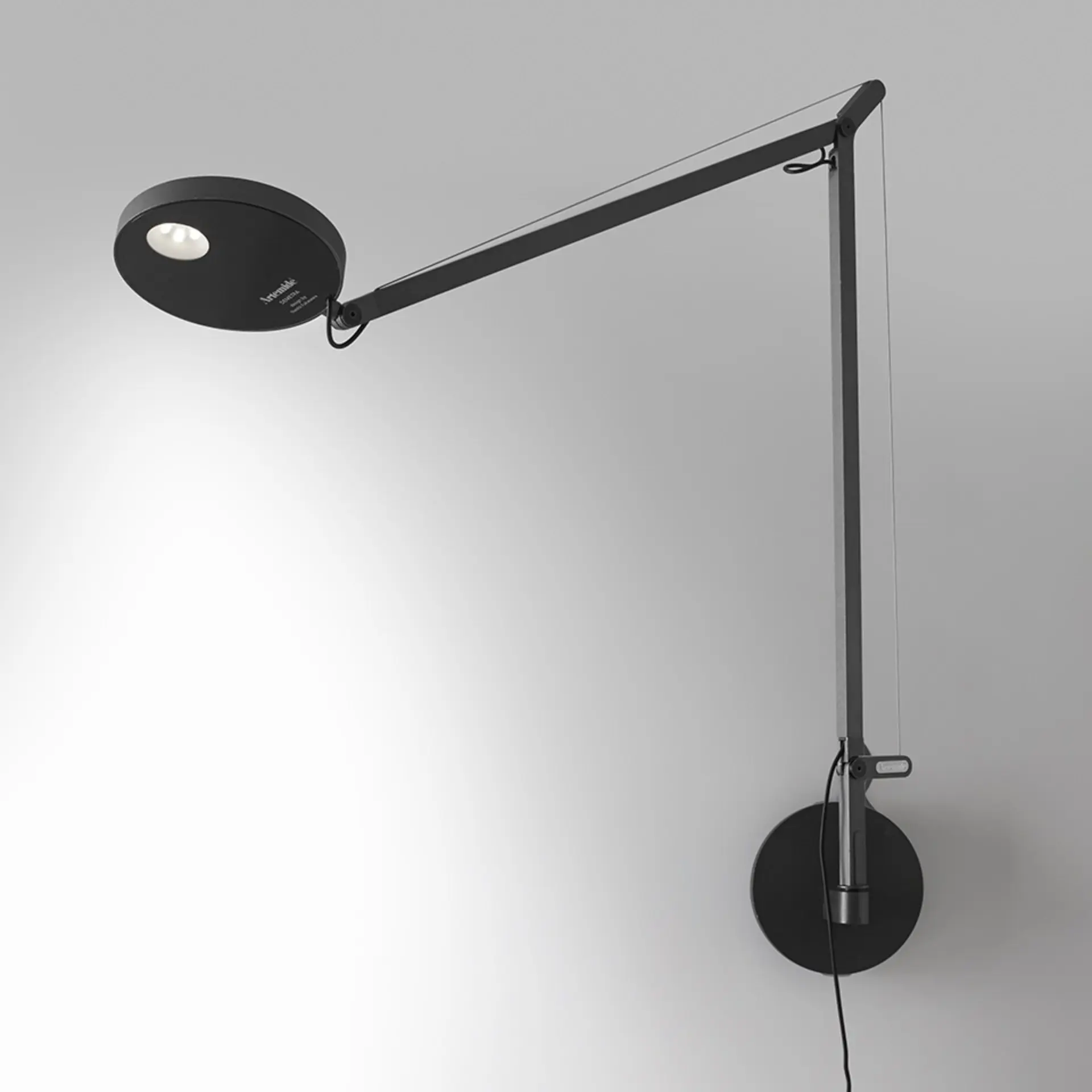 Artemide stolní/nástěnná/stojací LED lampa Demetra 8 W 3000K stmívatelné antracit bez podstavce