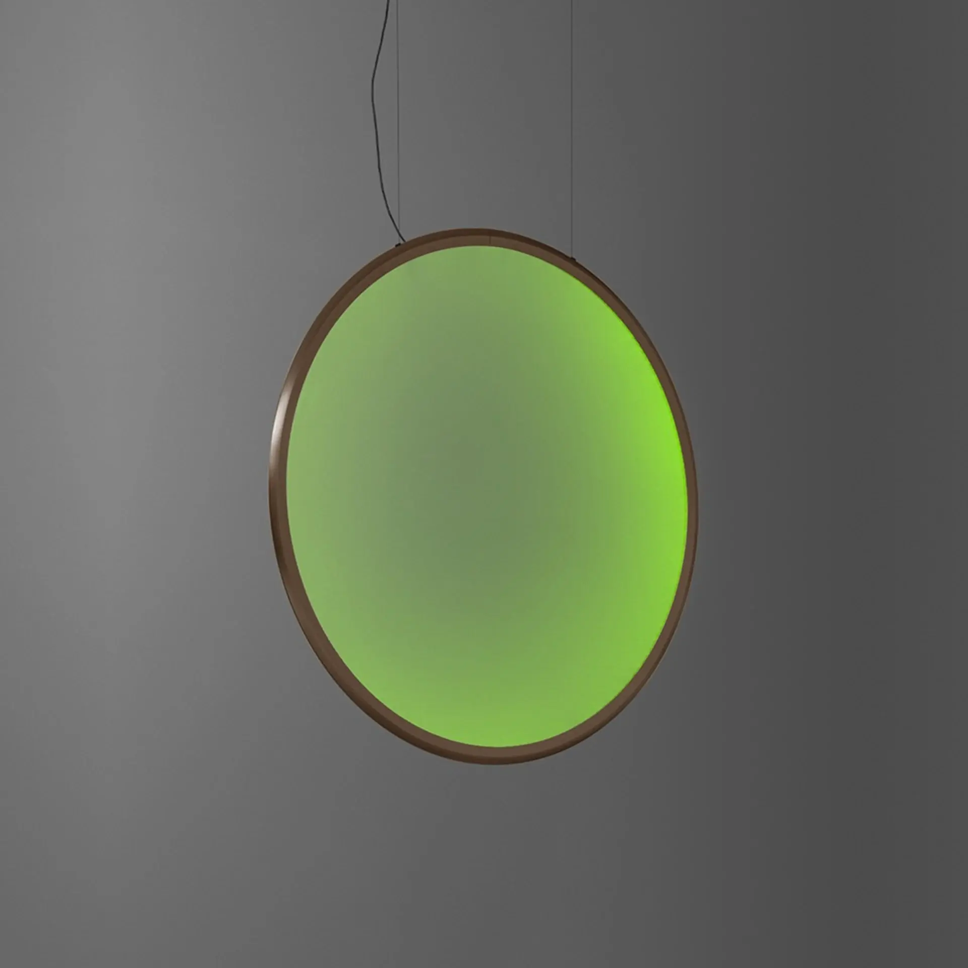 Artemide závěsné svítidlo Discovery Vertical 70 RGBW 42 W stmívatelné bronz