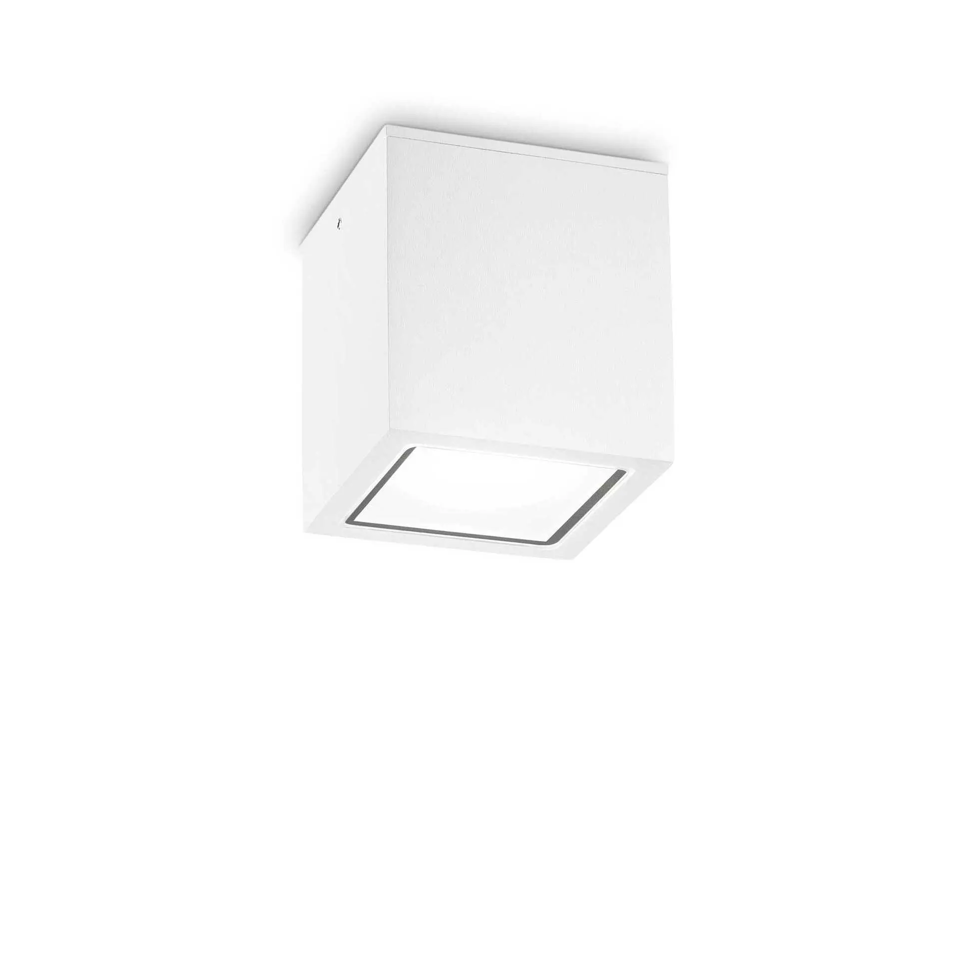 Venkovní stropní přisazené svítidlo Ideal Lux TECHO PL1 BIG BIANCO 251523 GU10 1x20W IP54 15cm bílé