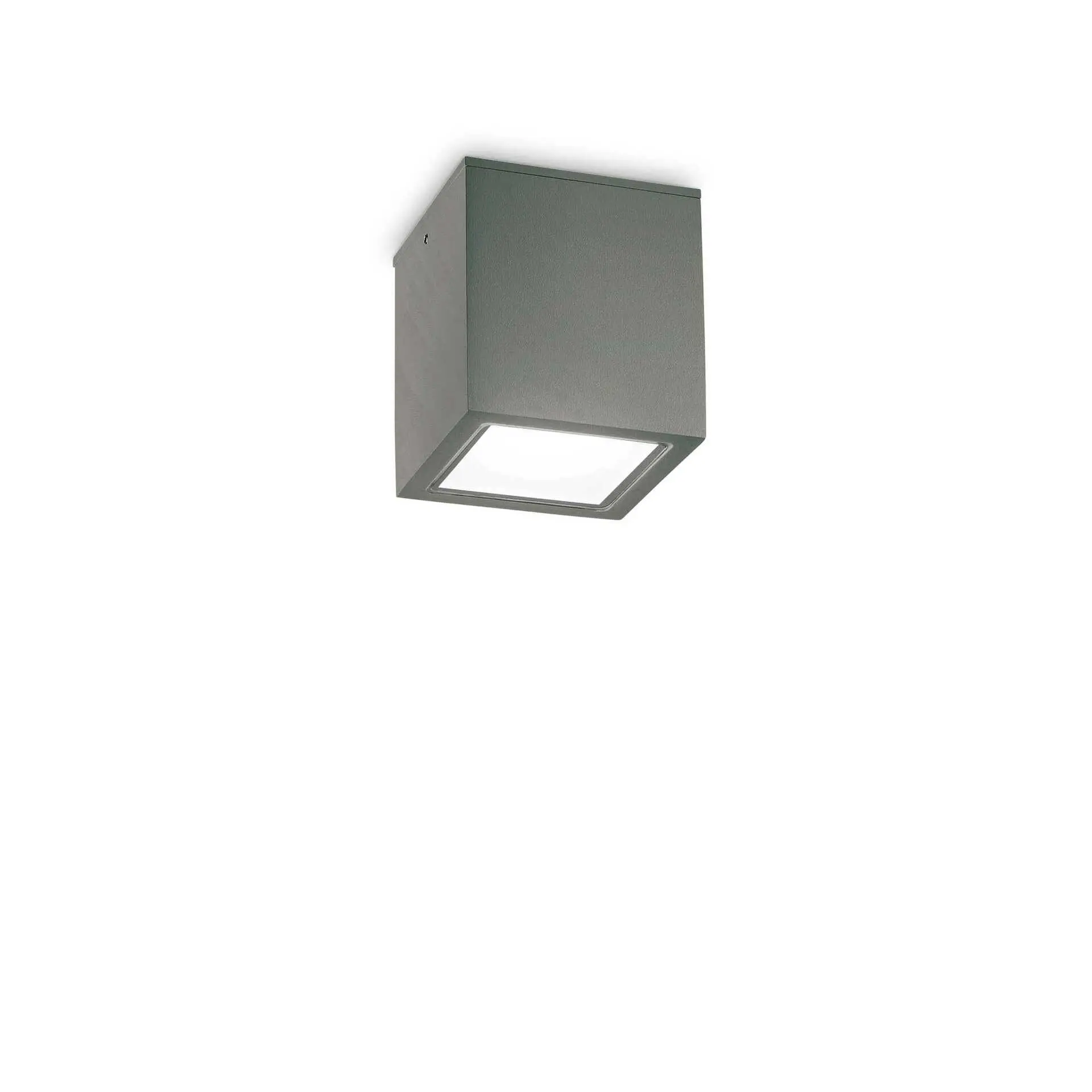 ILUX 251554 Venkovní stropní přisazené svítidlo Ideal Lux TECHO PL1 SMALL ANTRACITE 251554 GU10 1x20W IP54 9cm antracitové - IDEALLUX