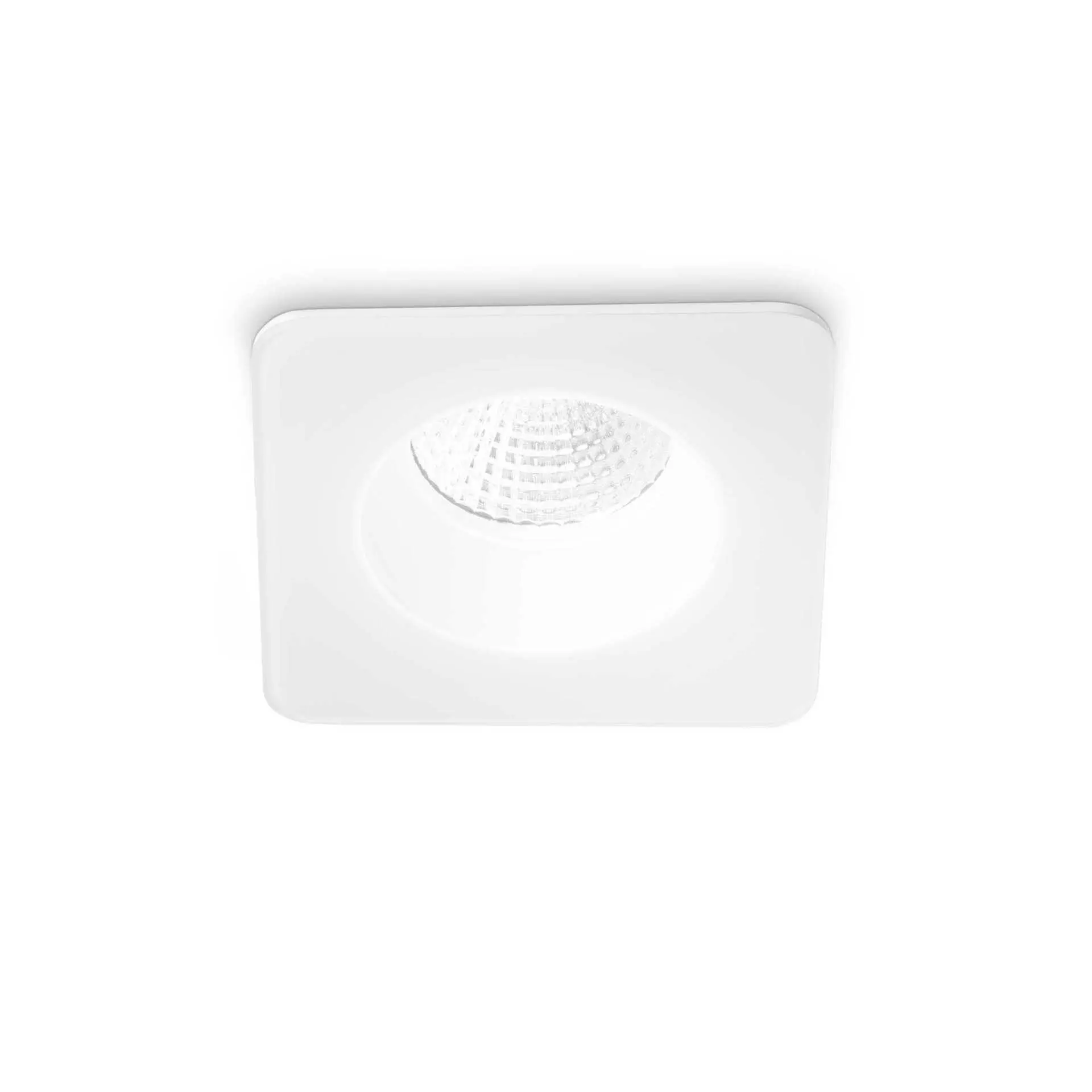 LED Stropní zápustné bodové svítidlo Ideal Lux ROOM-65 SQUARE WH 252049 8W 800lm 3000K IP65 10cm hranaté bílé