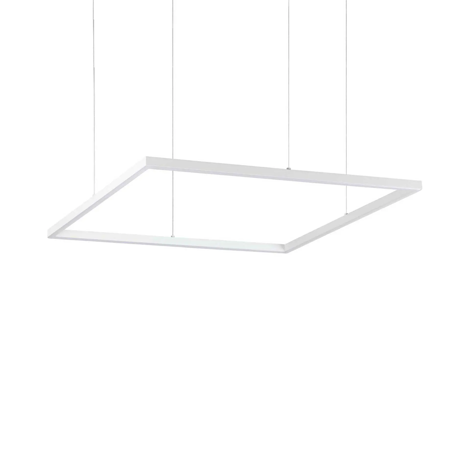 ILUX 259178 LED Závěsné svítidlo Ideal Lux ORACLE SLIM D70 SQUARE WH 3000K 259178 41W 3300lm 3000K IP20 70cm hranaté bílé - IDEALLUX