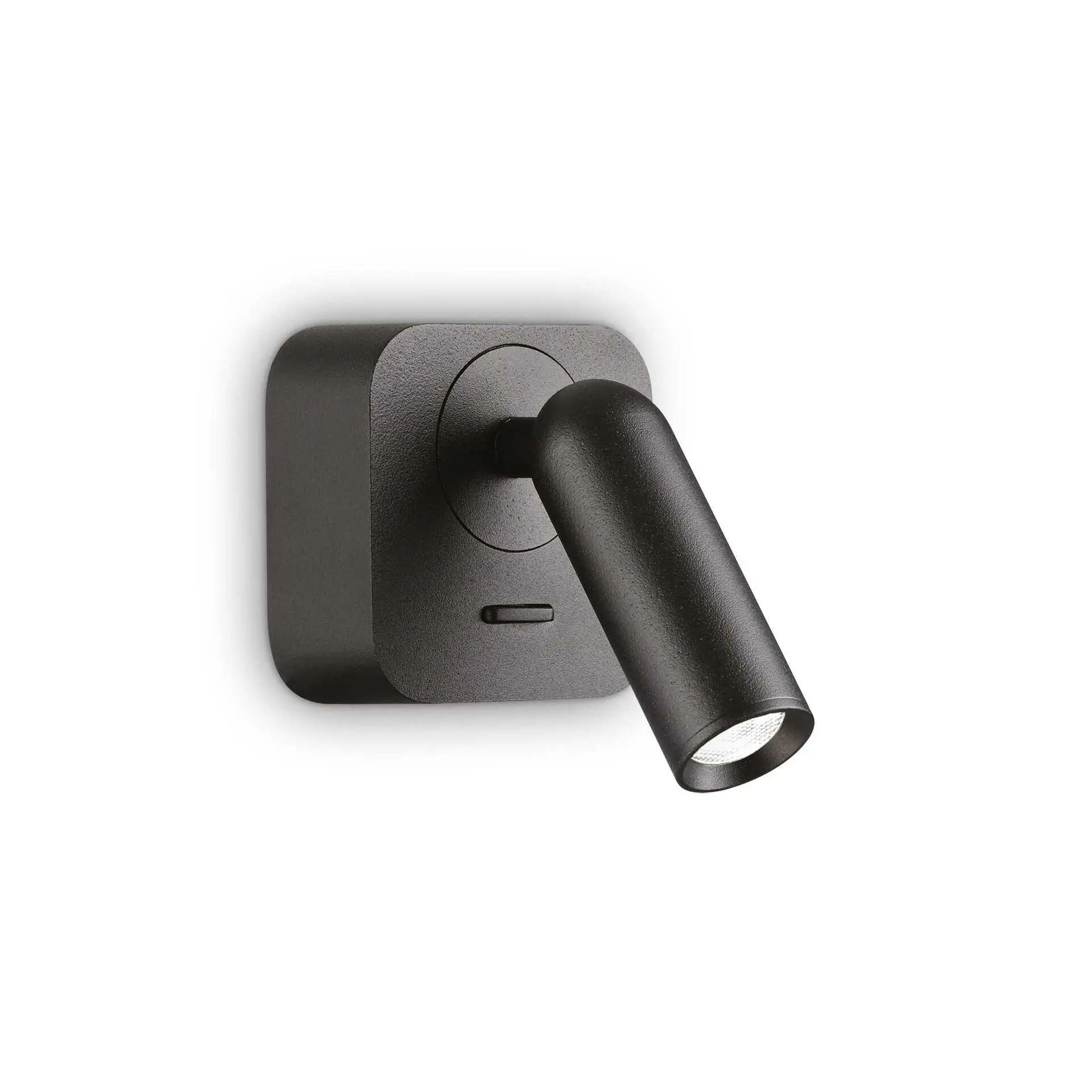 ILUX 260655 LED Nástěnné bodové svítidlo Ideal Lux BEAN SQUARE AP NERO 260655 3,5W 220lm 3000K IP20 6,5cm hranaté černé - IDEALLUX