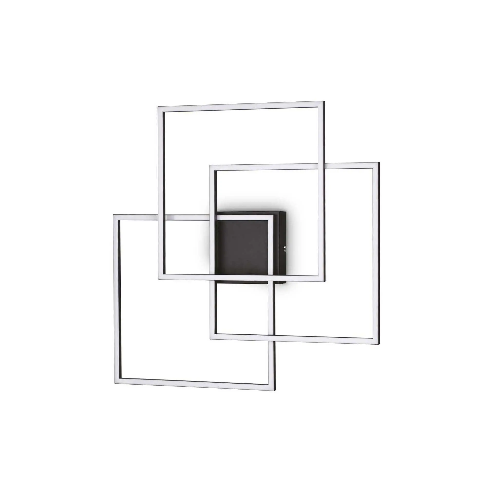 ILUX 270678 LED Stropní a nástěnné svítidlo Ideal Lux FRAME PL QUADRATO NERO 270678 35W 3200lm 3000K IP20 59cm černé - IDEALLUX
