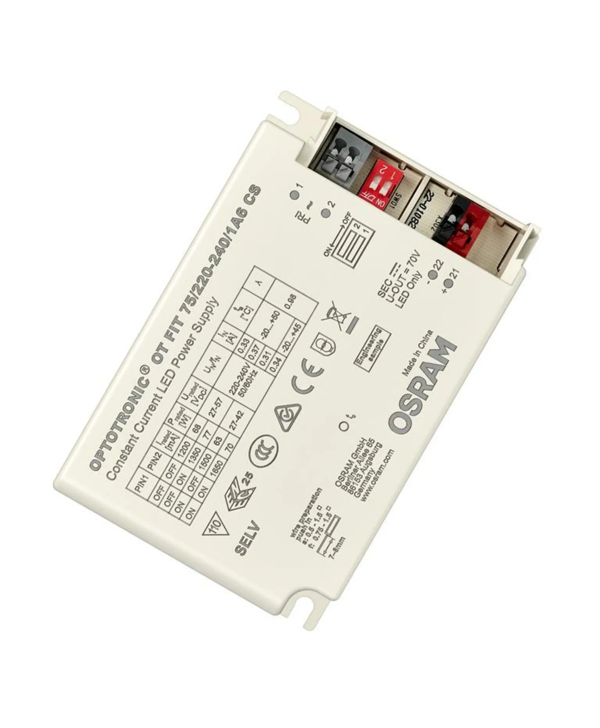 LEDVANCE OT FIT 75/220-240/1A6 CS 4052899999565