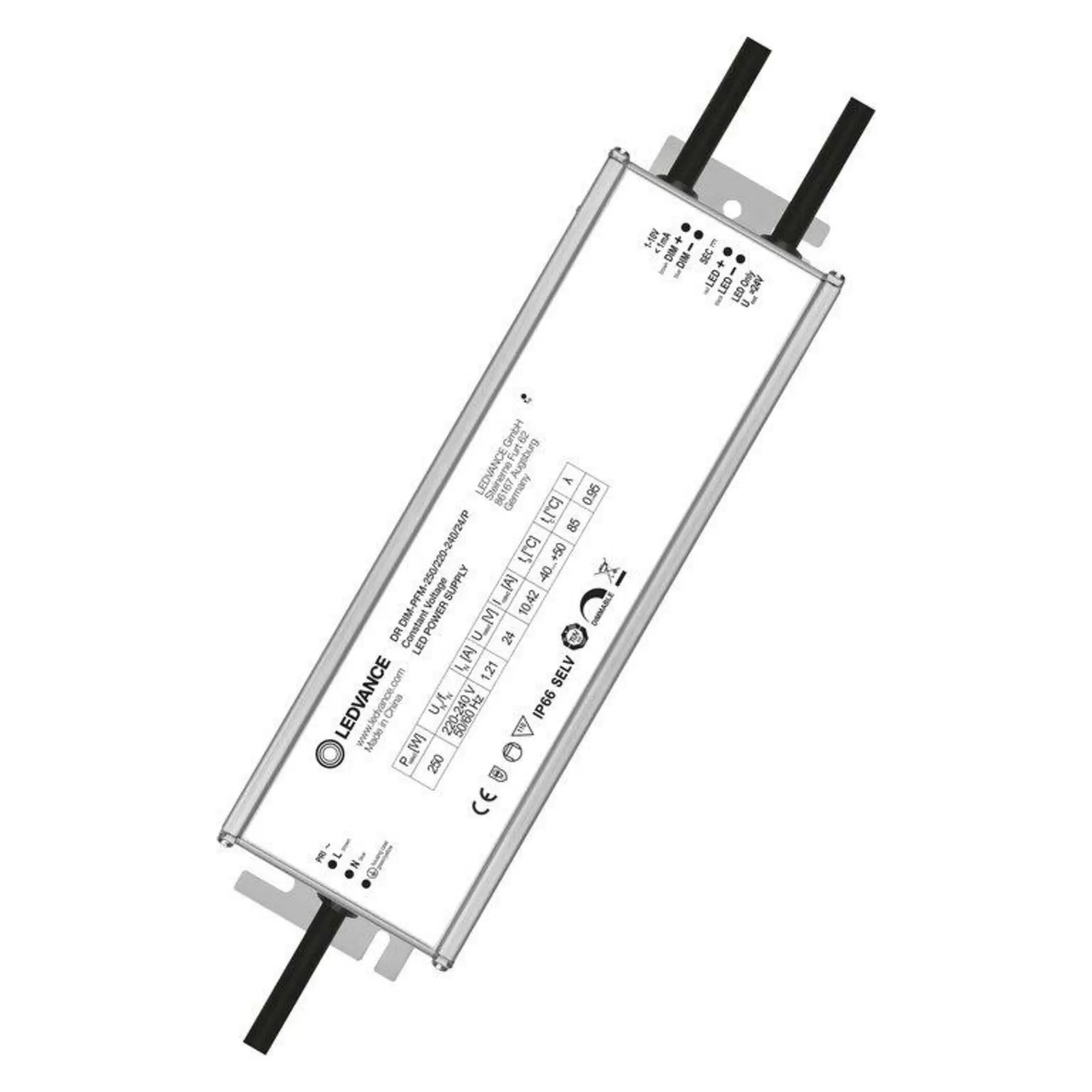 LEDVANCE trafo 24V DC DR DIM-PFM -250/220-240/24/P 4058075240155
