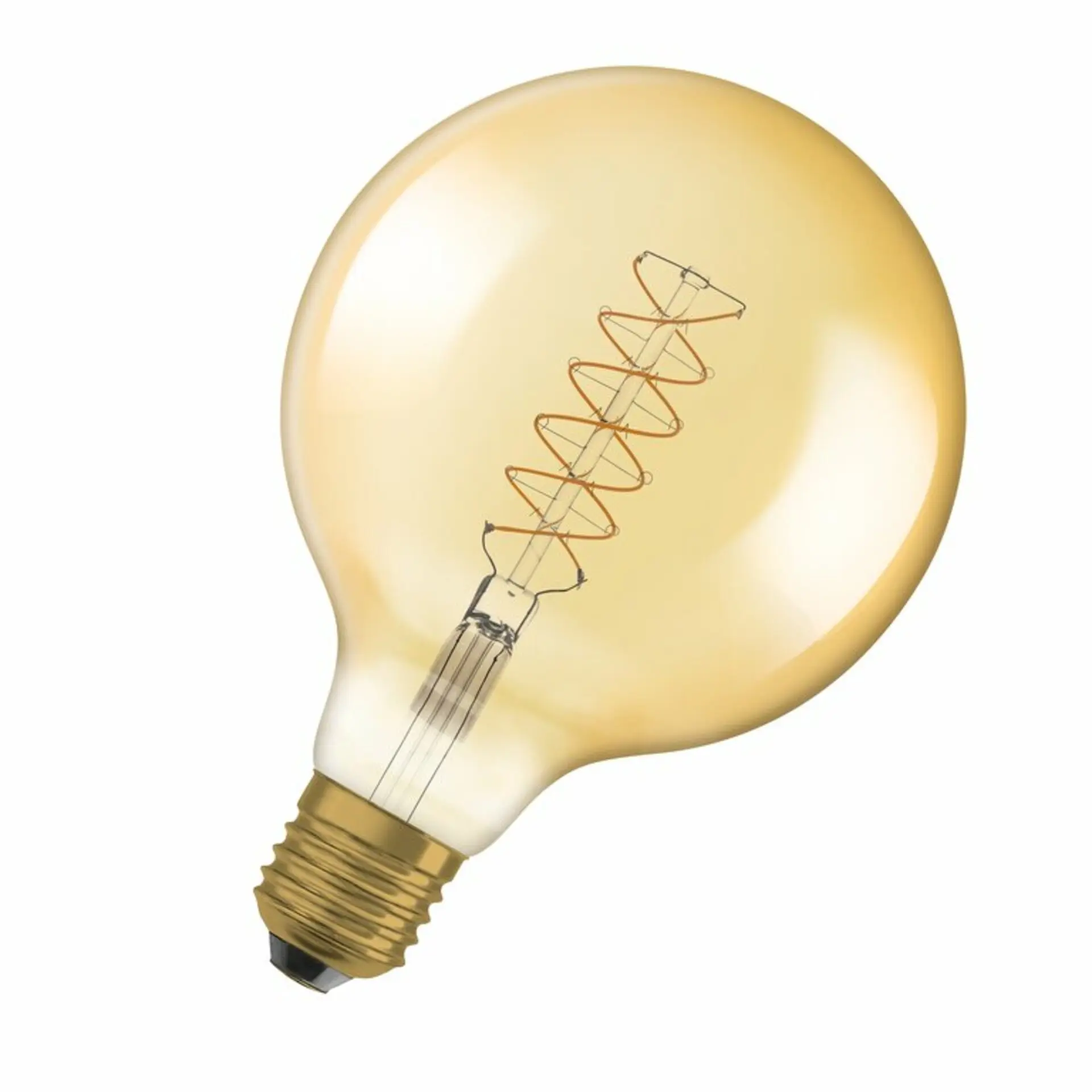Zlatá LED stmívatelná žárovka E27 7 W VINTAGE 1906, teplá bílá