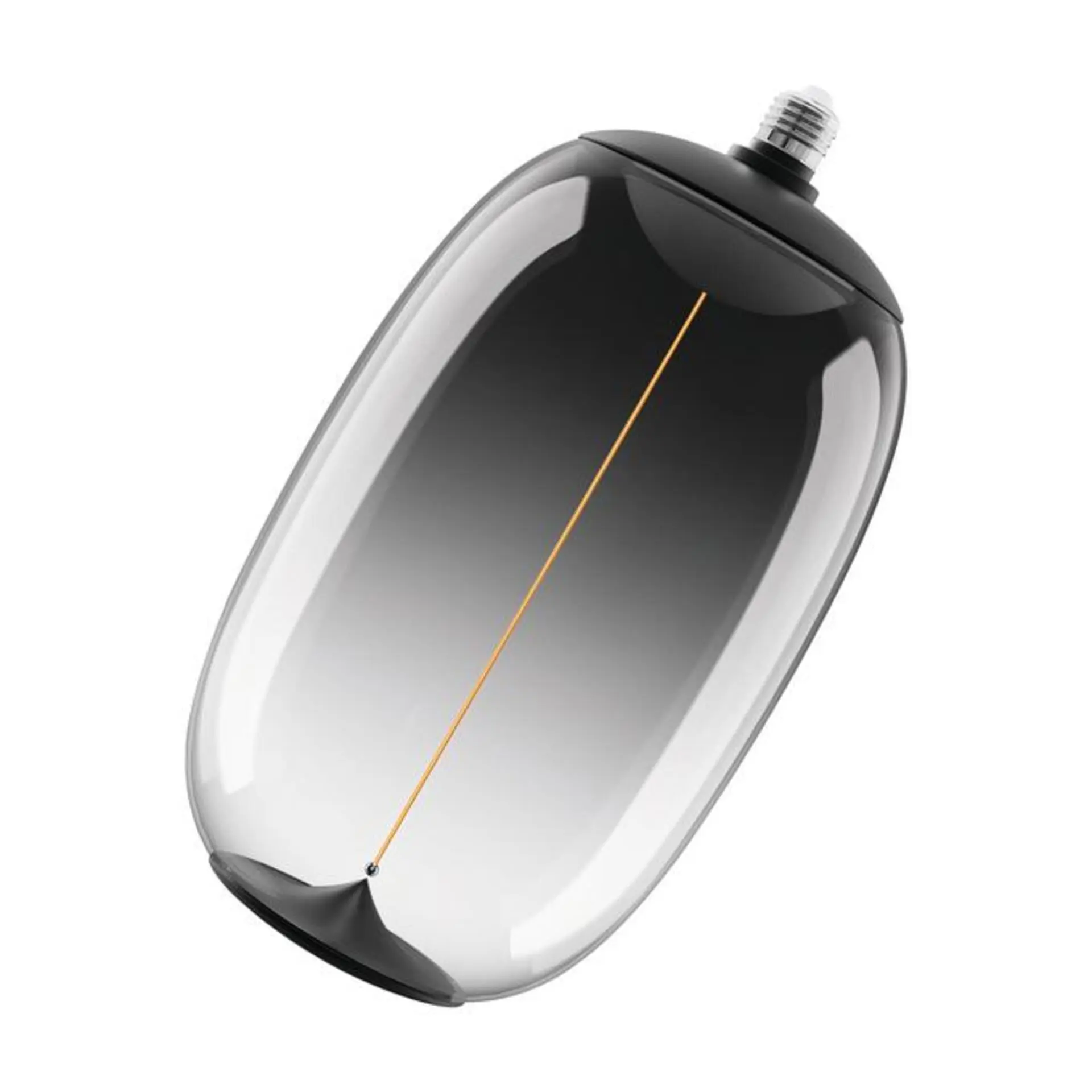 Kouřová LED žárovka E27 12W VINTAGE ELIPSE/OVAL, teplá bílá