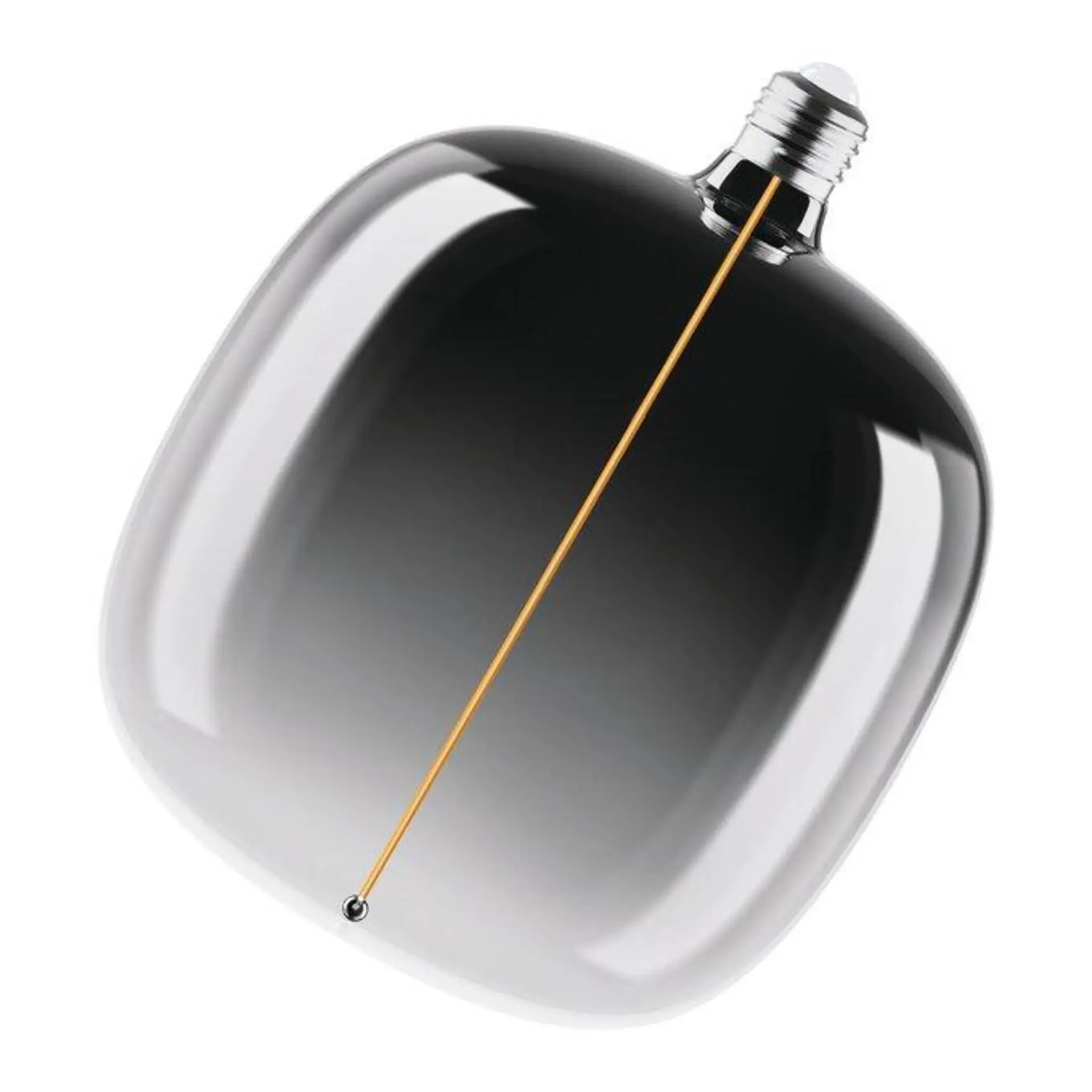 Kouřová LED žárovka E27 4.8W VINTAGE OVAL, teplá bílá