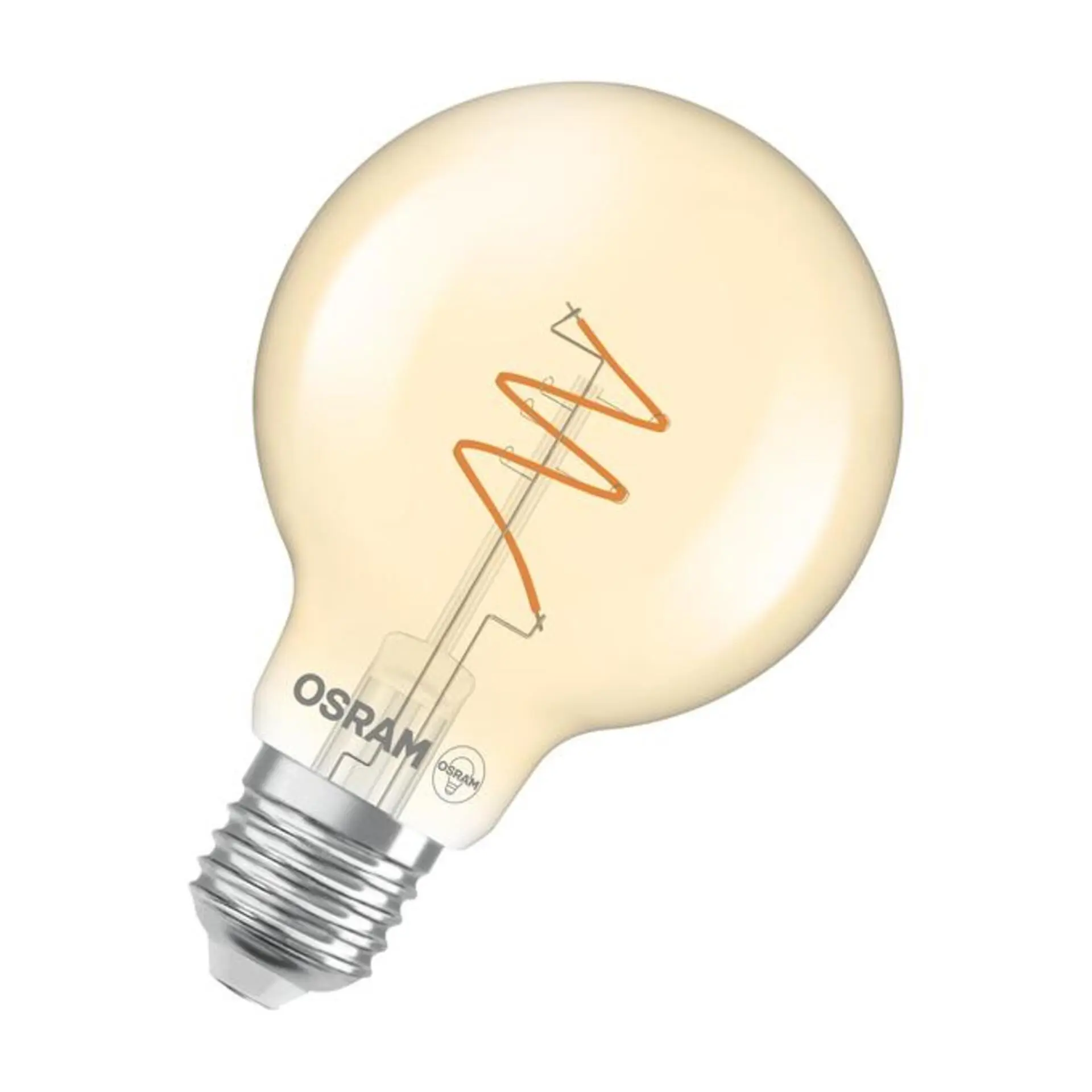 LEDVANCE LED žárovka Vintage 1906 Globe 80 Spiral 4,9 W E27 2200 K stmívatelná