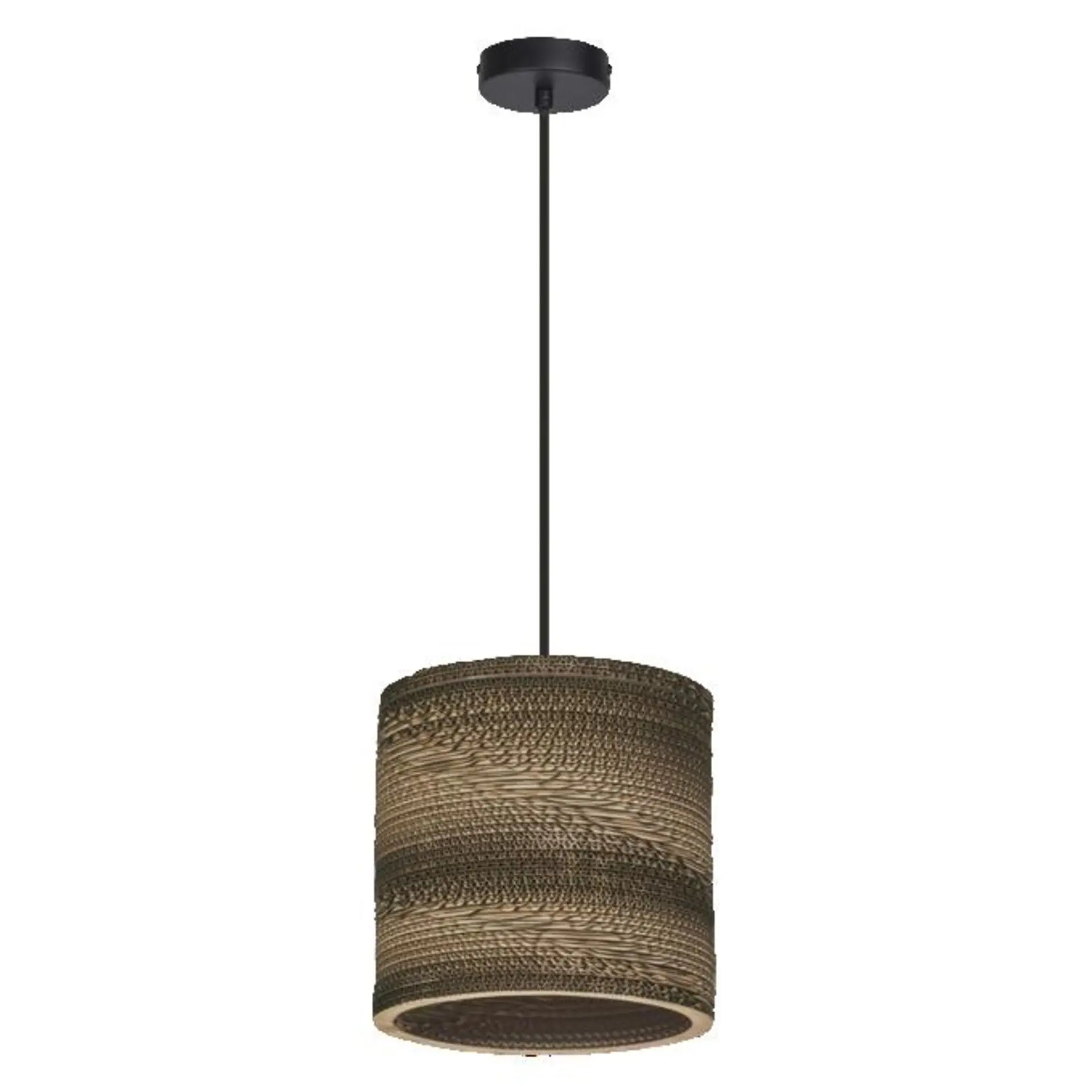LEDVANCE závěsné svítidlo Cardboard Cylinder E27 hnědé 4058075837249