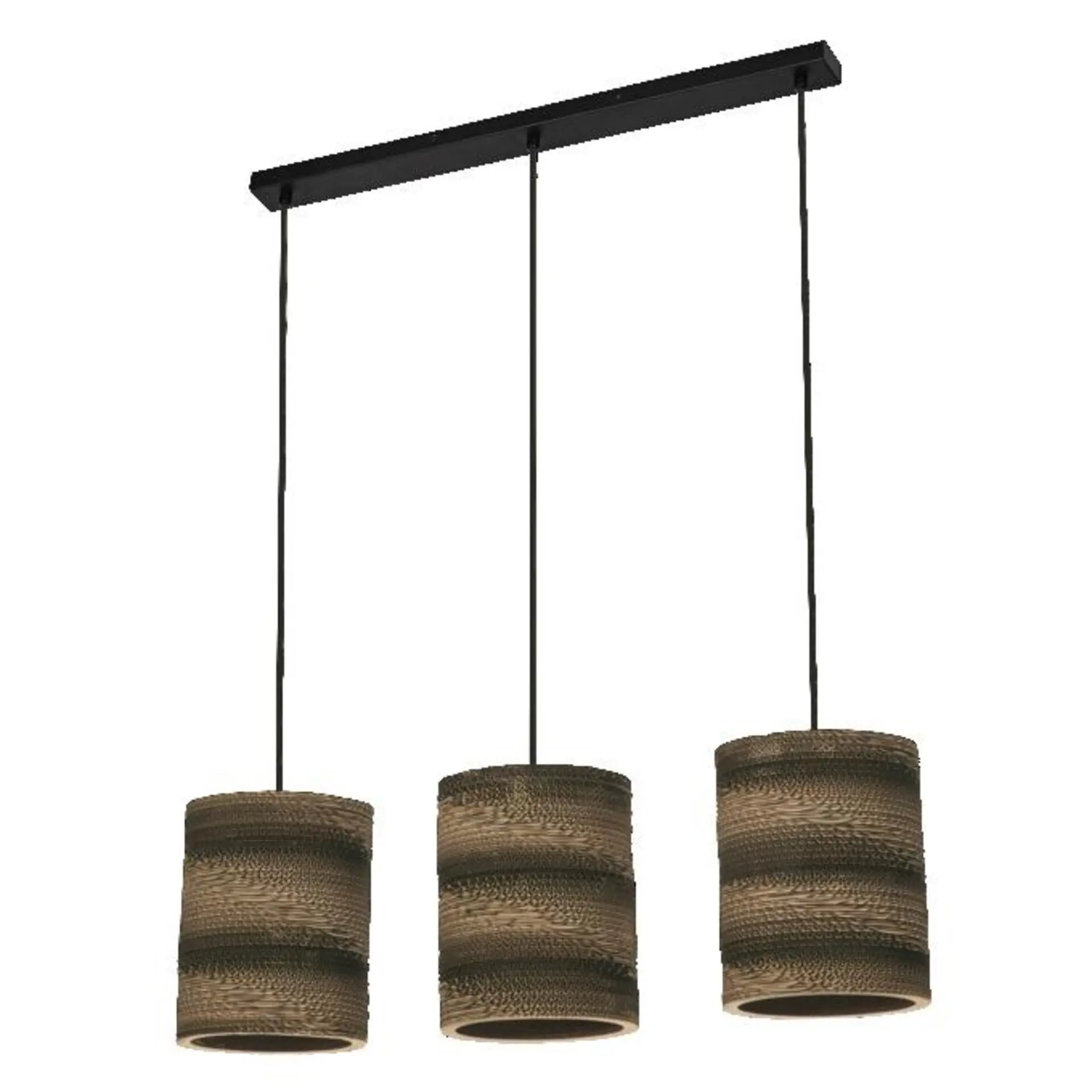 LEDVANCE závěsné svítidlo Cardboard Cylinder 3xE27 hnědé 4058075837263