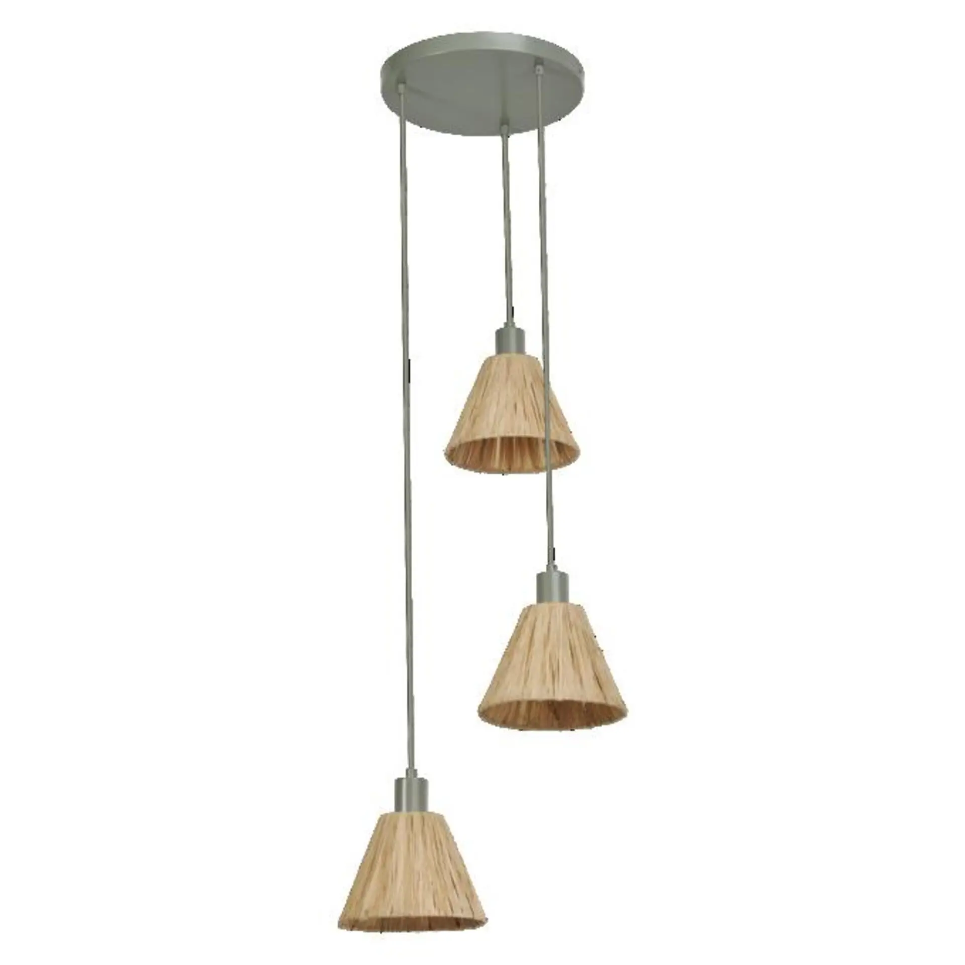 LEDVANCE závěsné svítidlo Raffia 3xE27 zelené 4058075838192