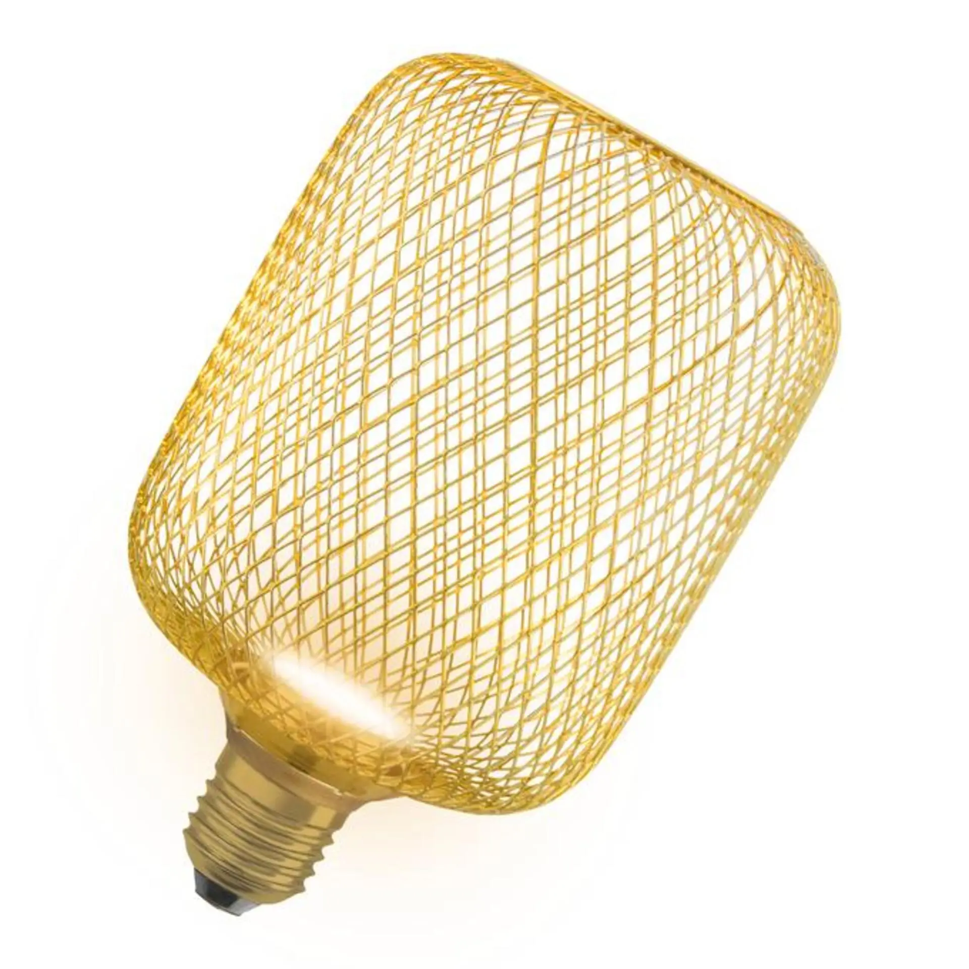 LEDVANCE DECOR LED FLAT SQUARE 100 GOLD 3.5W 827 Frosted E27 Non-DIM 4058075840102