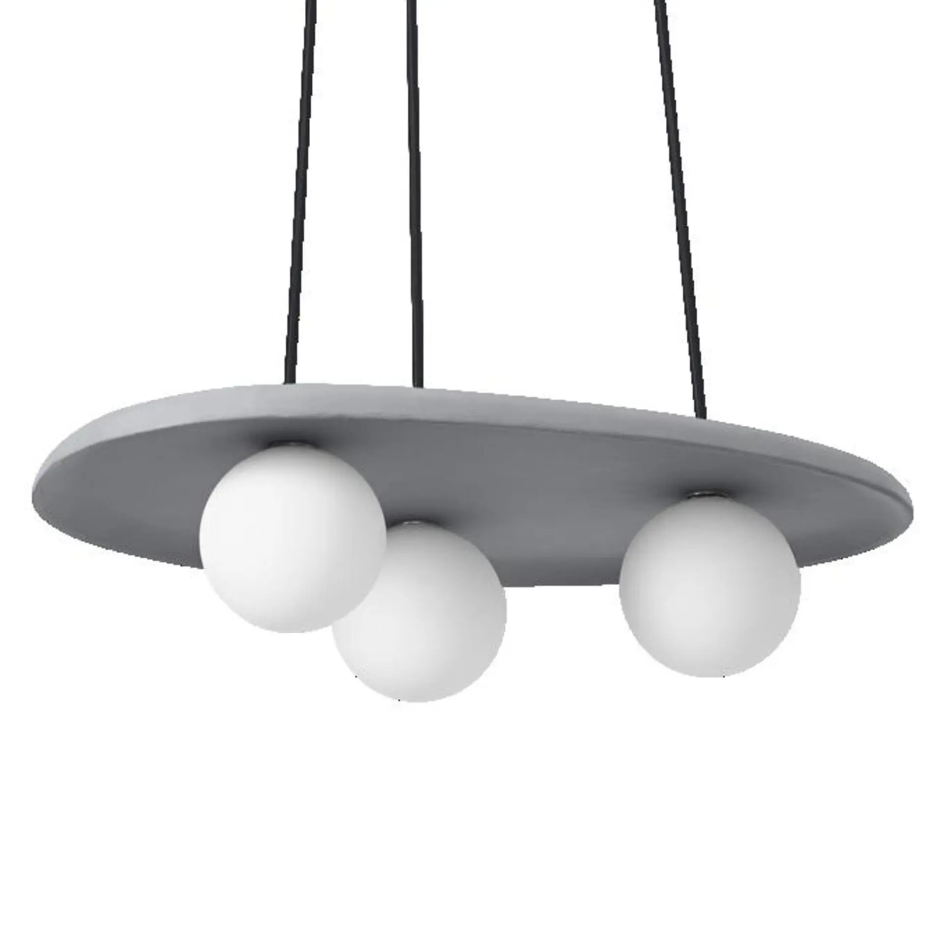 LEDVANCE závěsné svítidlo Concrete Nest 3xG9 šedé 4058075841185