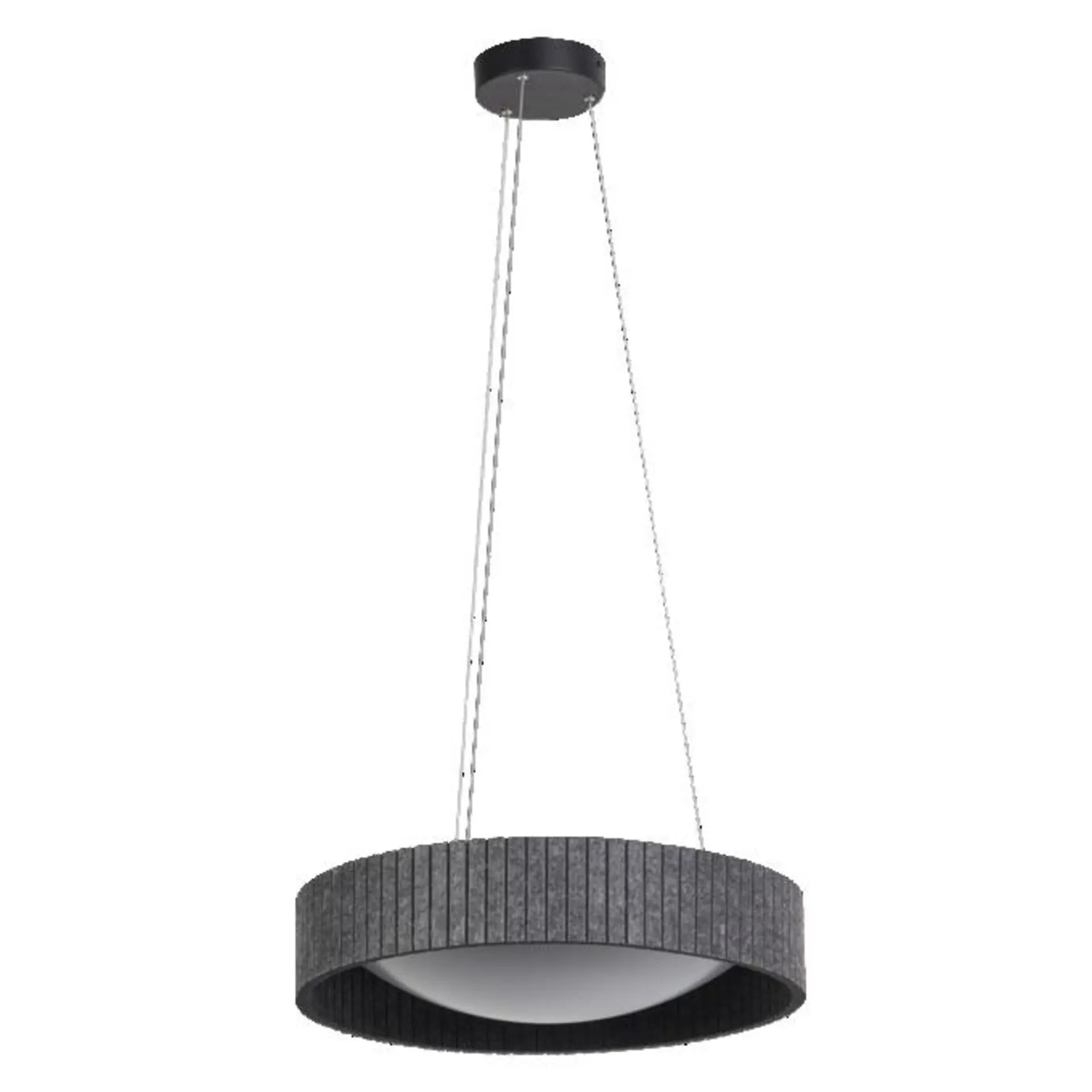 LEDVANCE LED závěsné svítidlo Felt Cylinder 28W 830 tmavá šedá 4058075841567