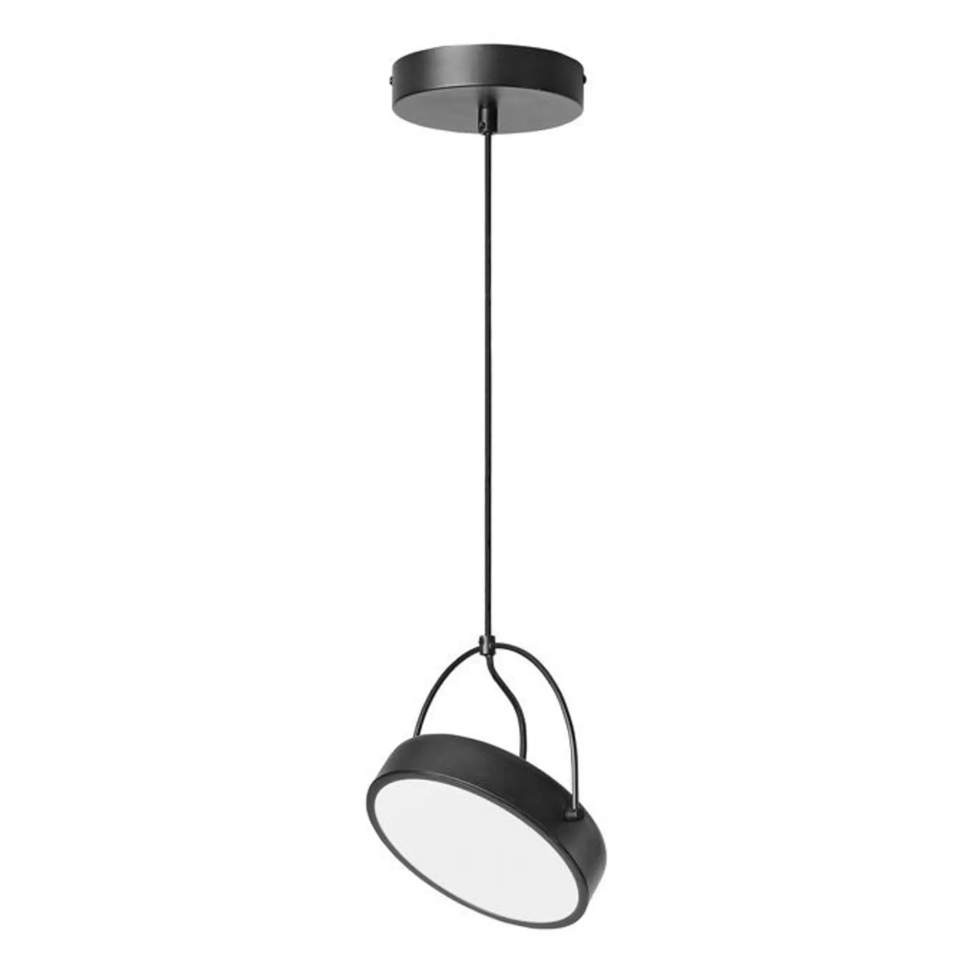 LEDVANCE závěsné svítidlo Decor Puck 12 W 3000 K černé