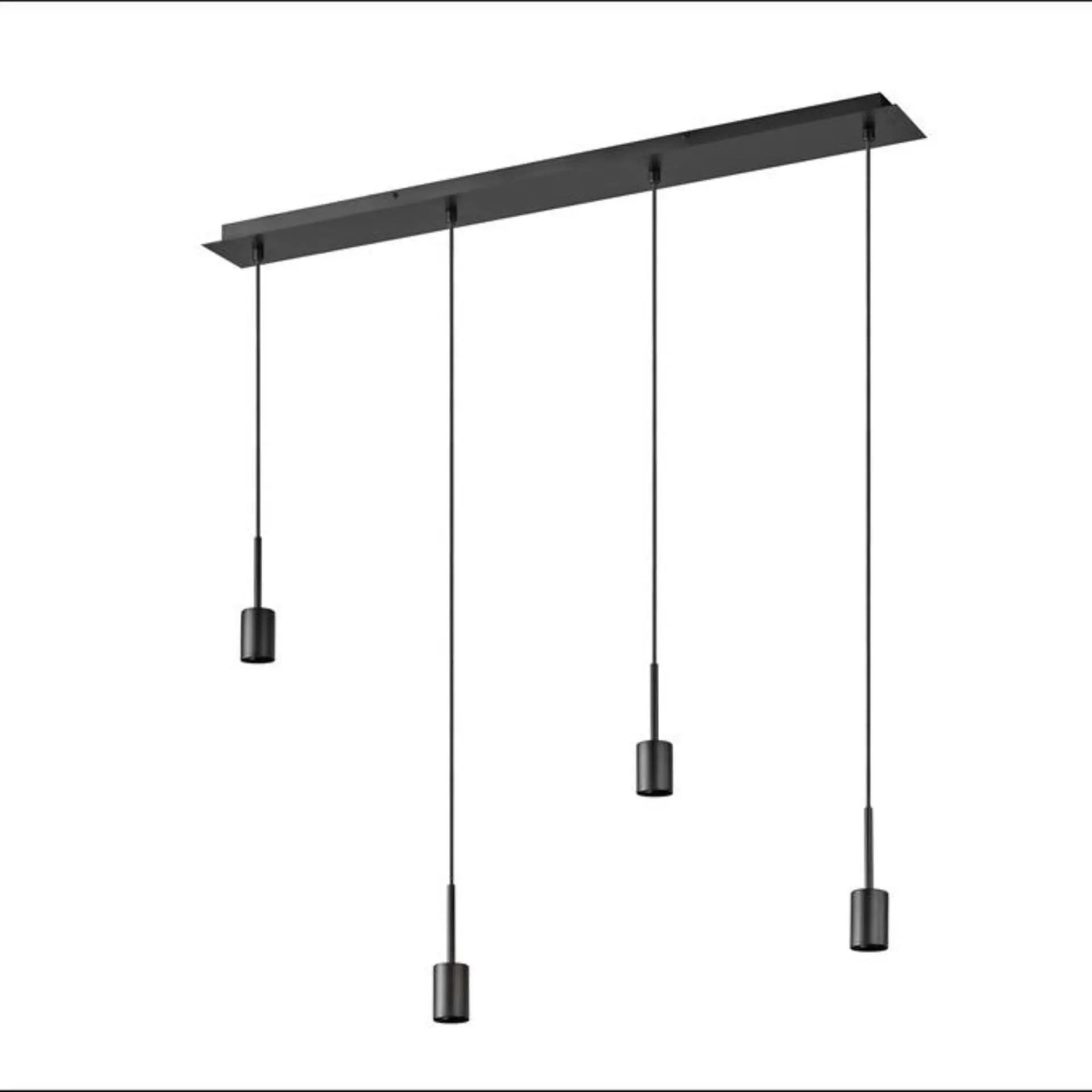 Závěsné svítidlo  Needle Linear, 4x E27, Tmavě šedé