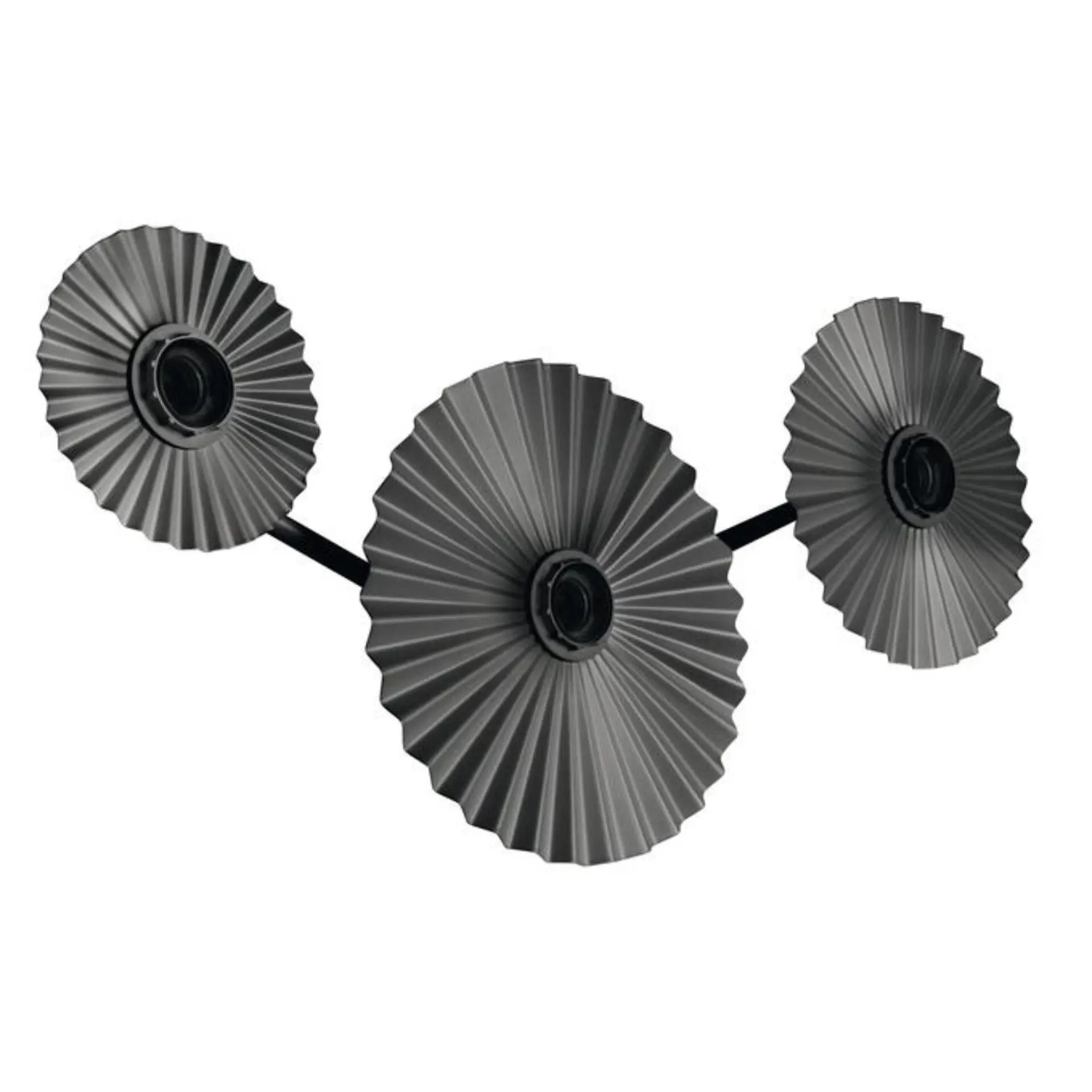 LEDVANCE nástěnné svítidlo Decor Plisse 3xE27 220-240 V tmavě šedé
