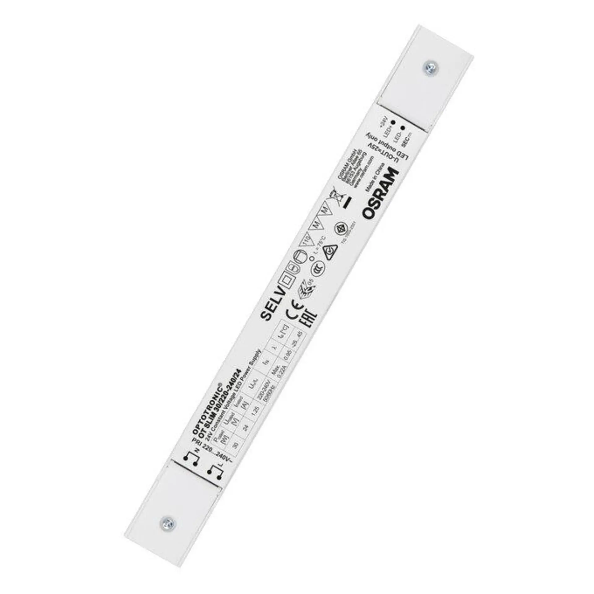 LEDVANCE LED napáječ OT SLIM 30 30 W 24 V DC 220-240 V