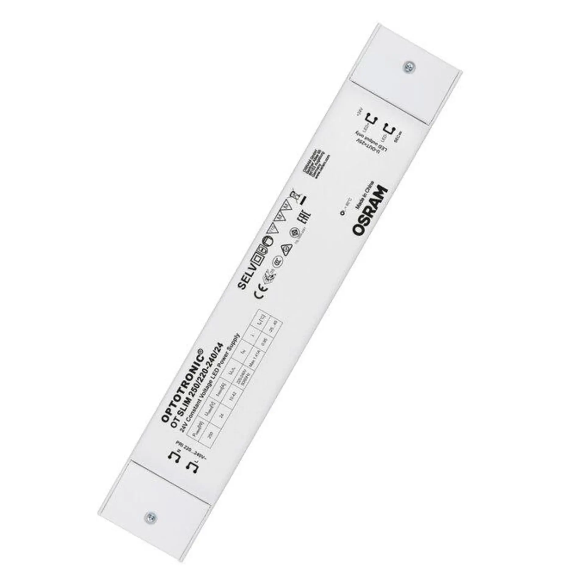 LEDVANCE napáječ OT SLIM 250 250 W 220-240 V 24 V DC