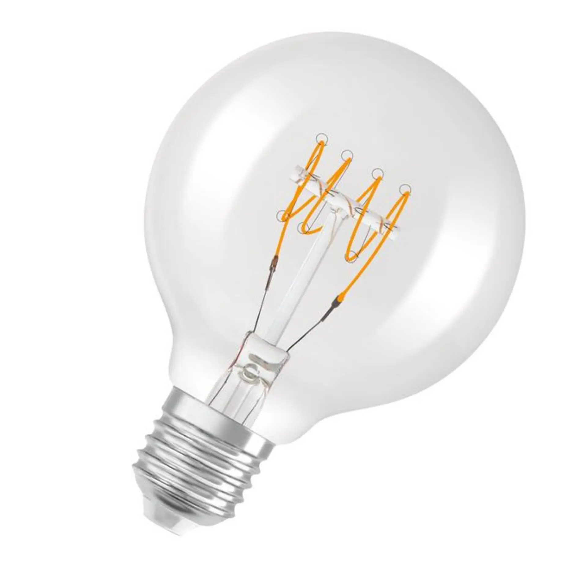 LEDVANCE LED žárovka Vintage 1906 Globe G80 4,8 W E27 2700 K stmívatelná čirá