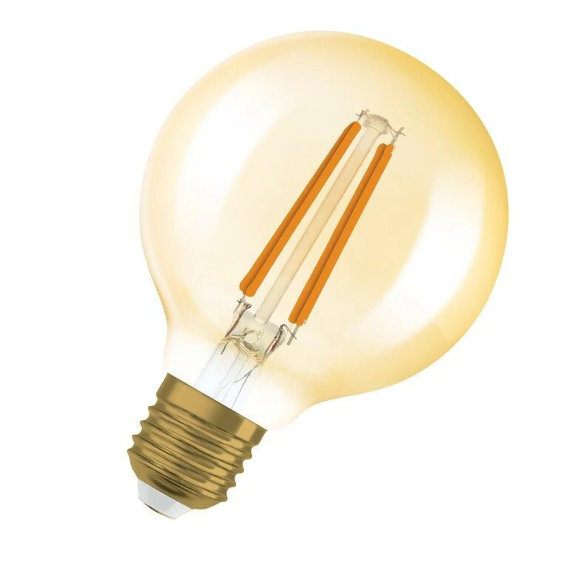 Kulová LED zlatá žárovka E27 VINTAGE 7.2 W, teplá bílá
