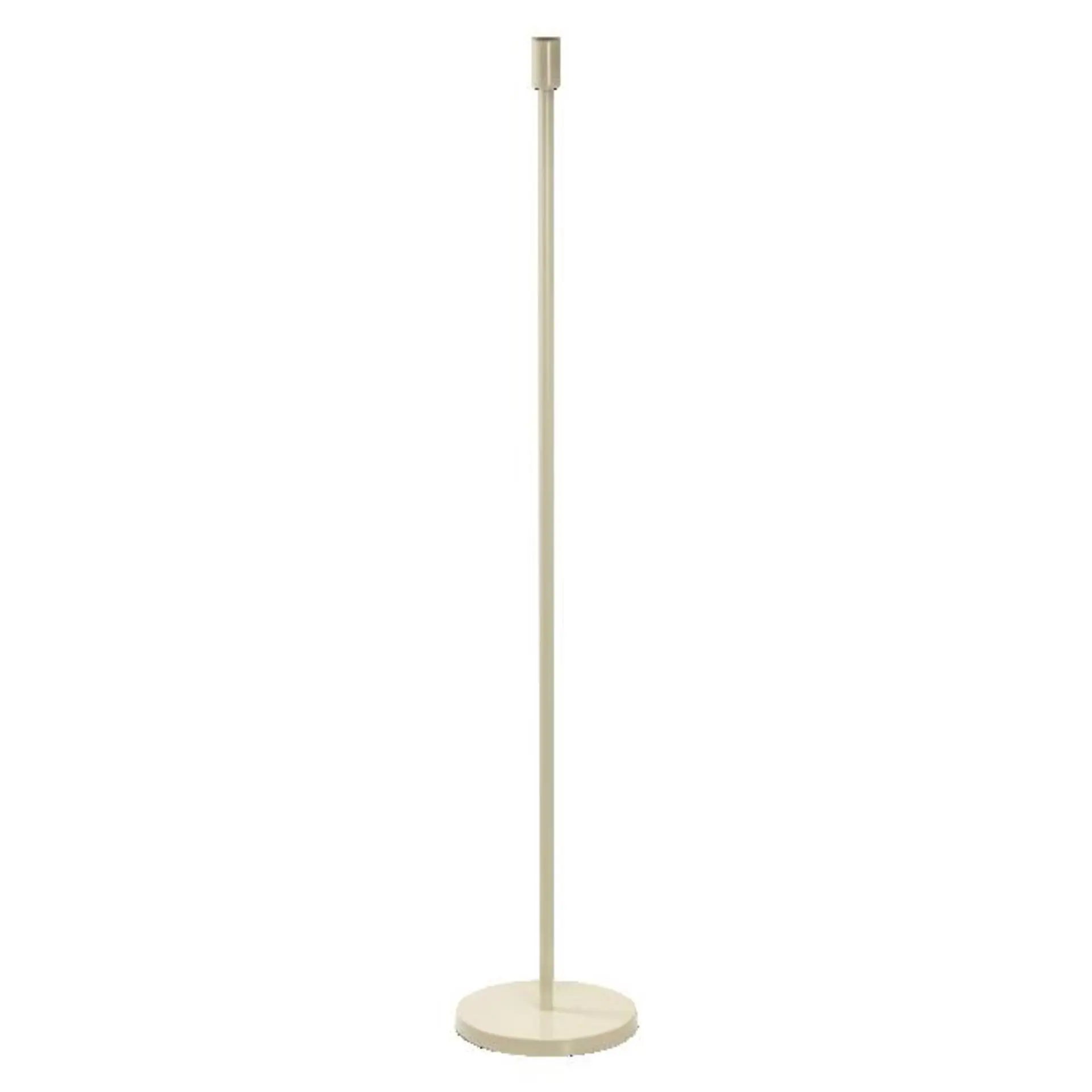 Dekorativní stojací lampa E27, béžová, vysoká