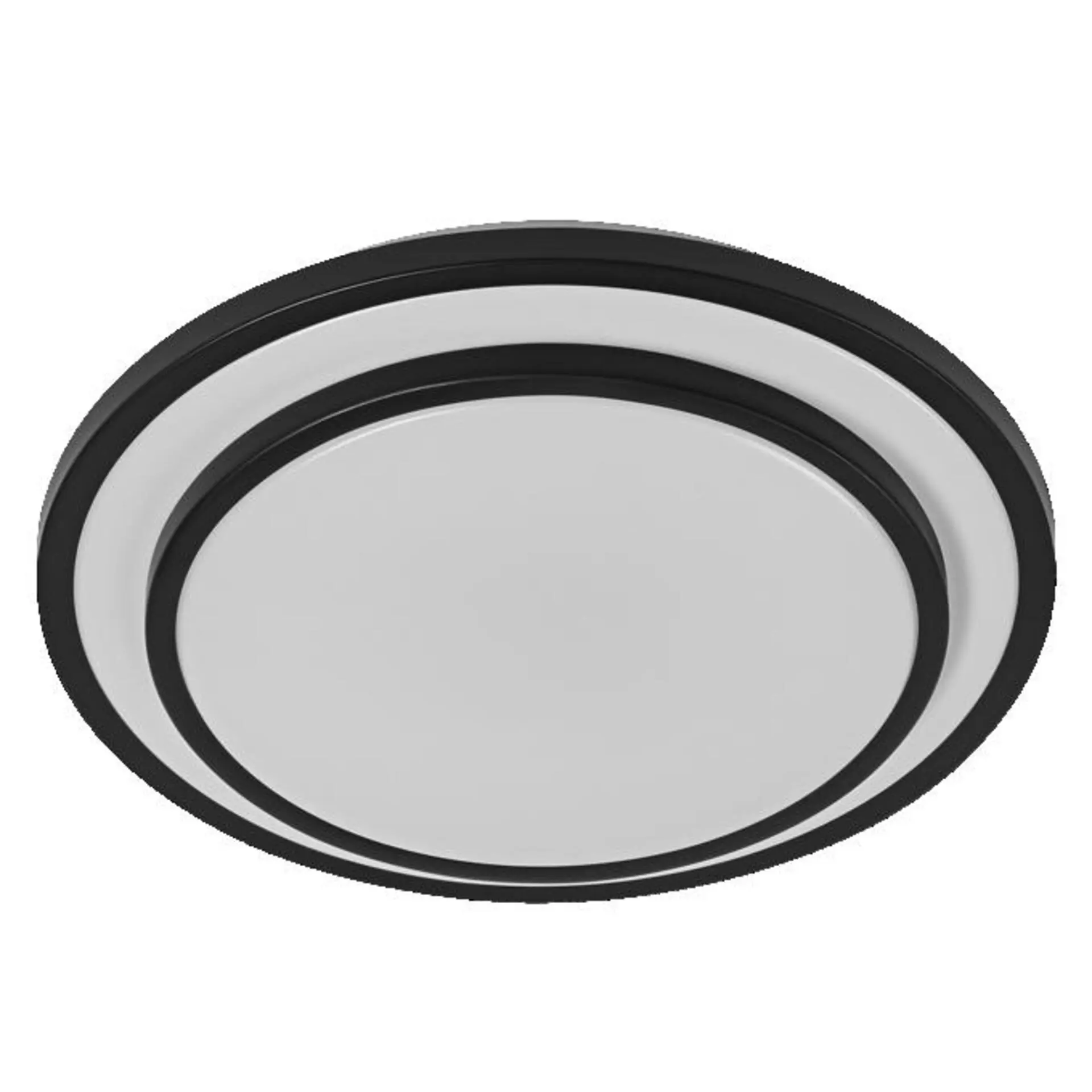 LED stropní svítidlo černé 16 W BERLIN 300 mm, teplá bílá OSRAM
