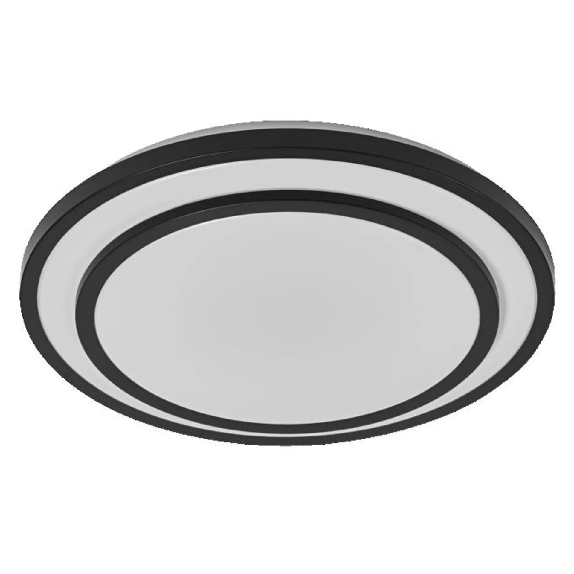 LED stropní svítidlo černé 36 W BERLIN 490 mm, teplá bílá OSRAM