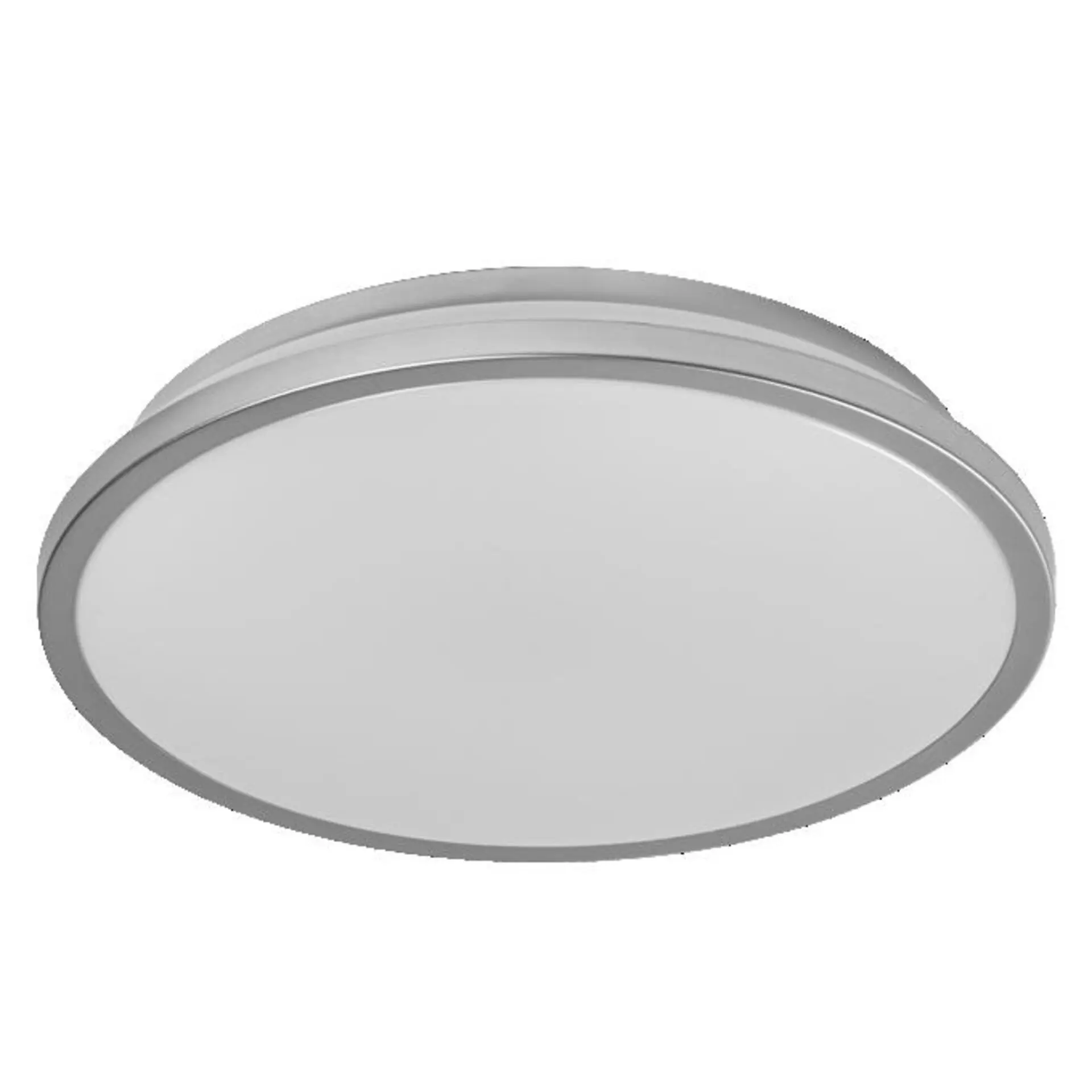 LED stropní svítidlo stříbrné 16 W DUBLIN 300 mm, teplá bílá OSRAM